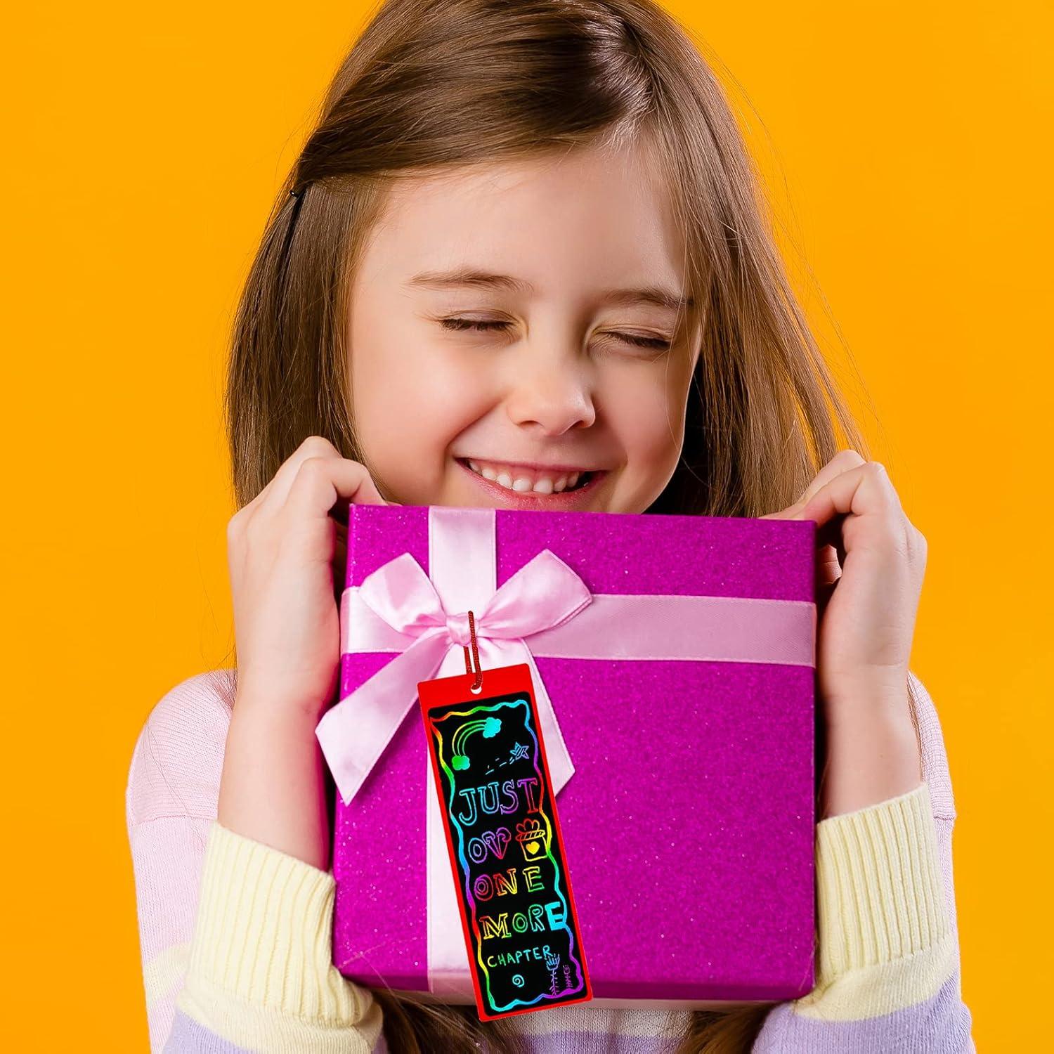 Kit de Manualidades Winlyn 48 Marcadores de Rascar Arcoíris