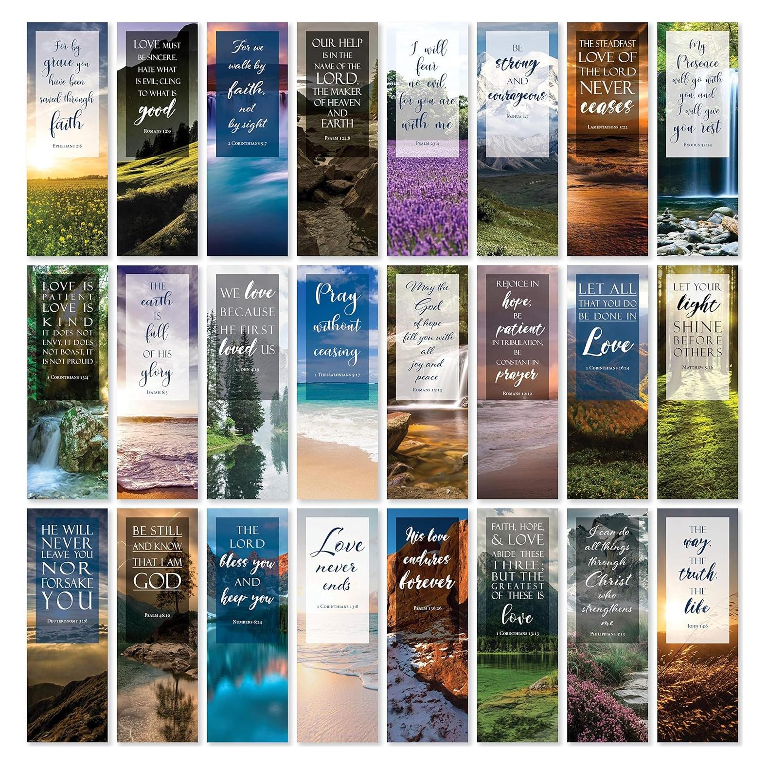 Marcadores de Versículos Bíblicos JBH Creations - Paquete de 48