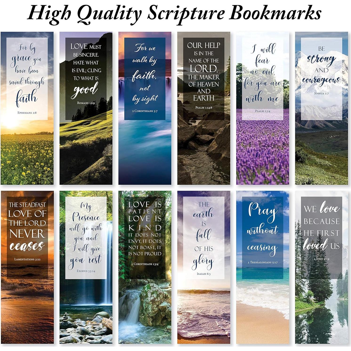 Marcadores de Versículos Bíblicos JBH Creations - Paquete de 48