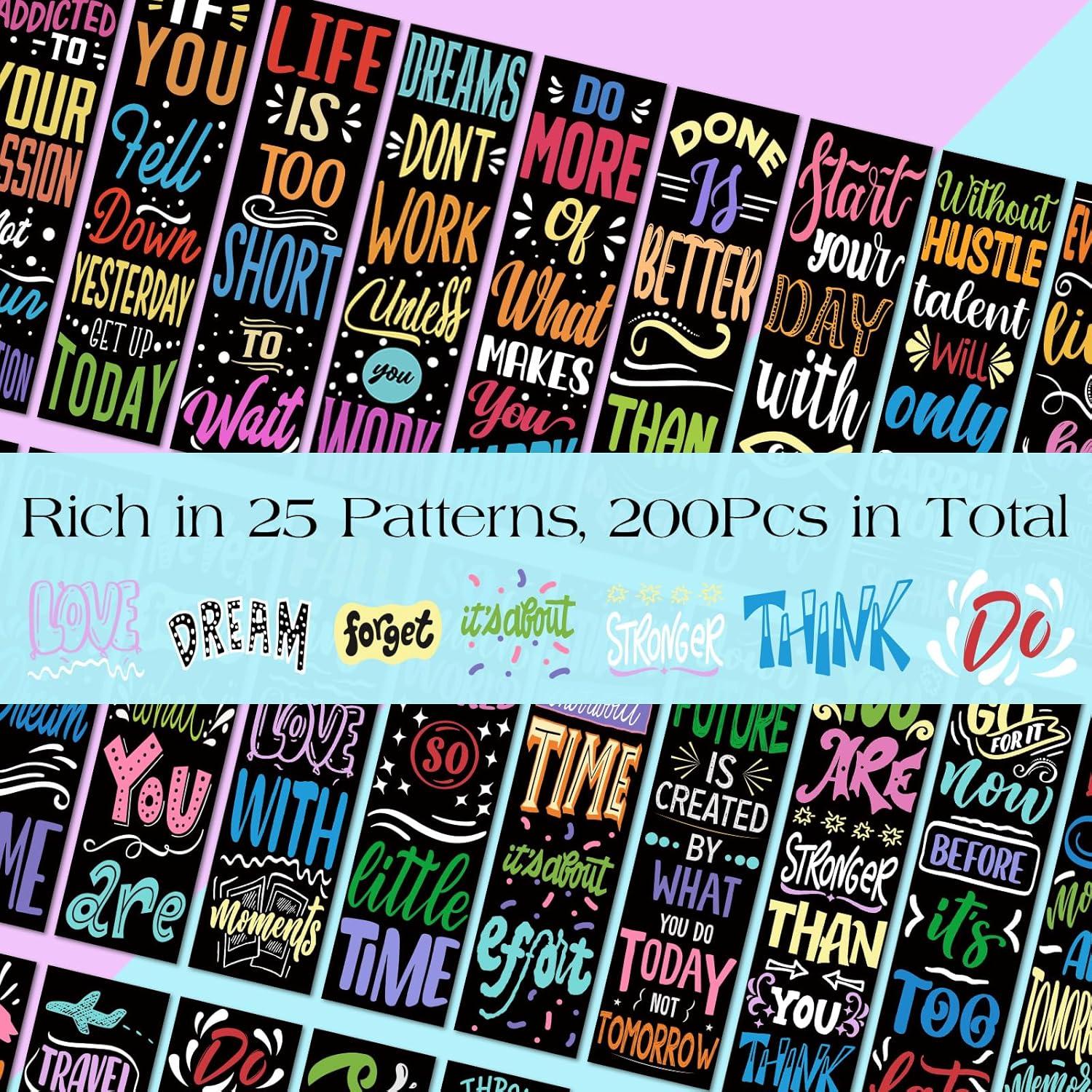 200 Marcadores Motivacionales BOBOKA - Inspiración y Diseño Único