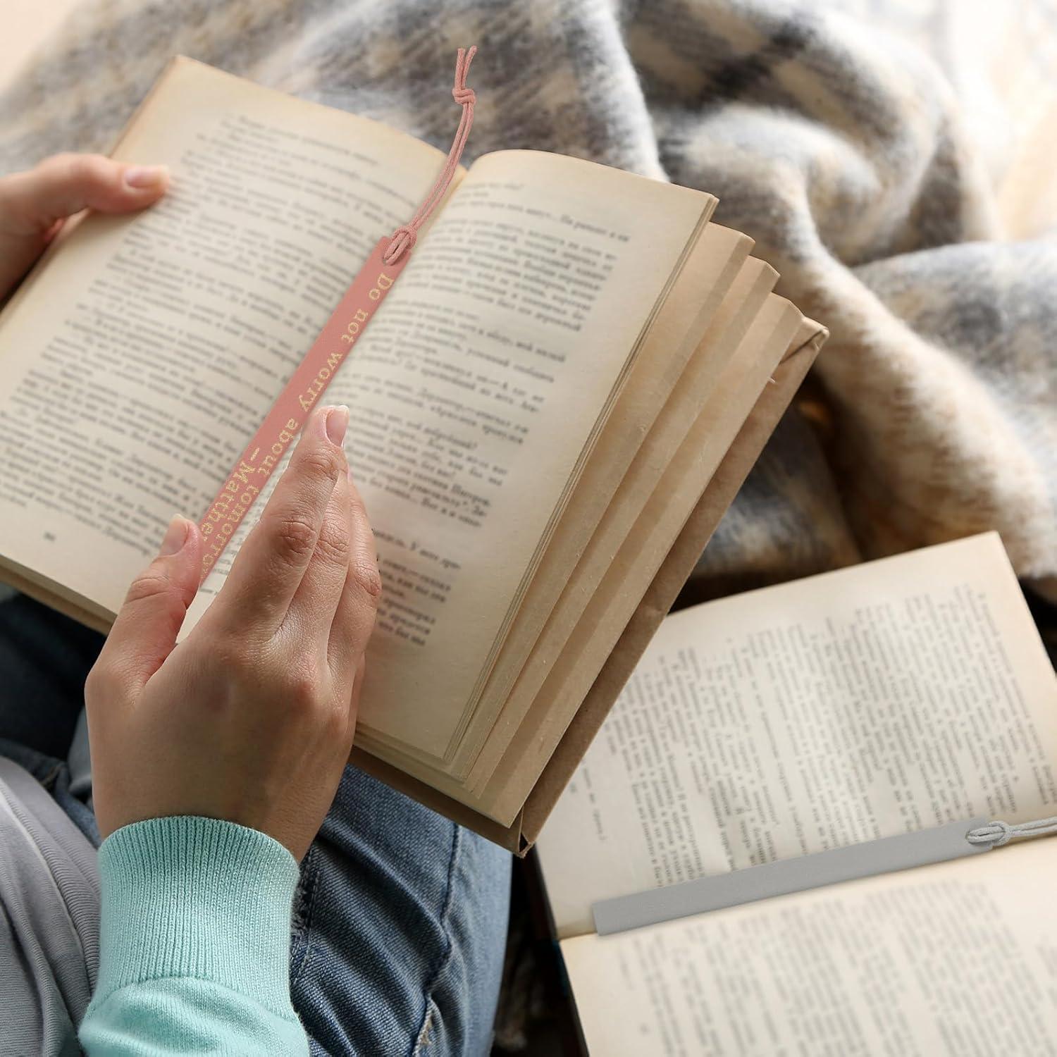 10 Marcadores de Cuero Skyygemm para Biblia - Pastel