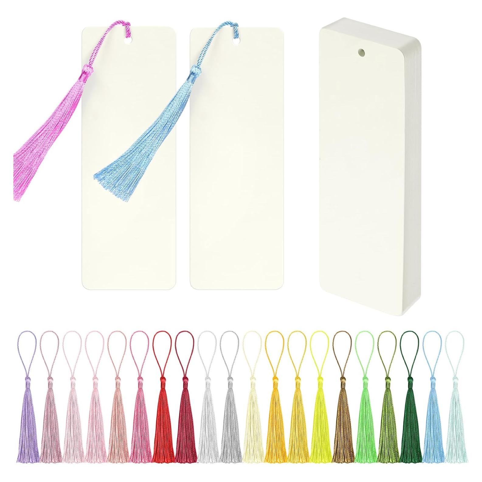 Kit de 75 Marcadores en Blanco KaloTidy con Borlas Coloridas
