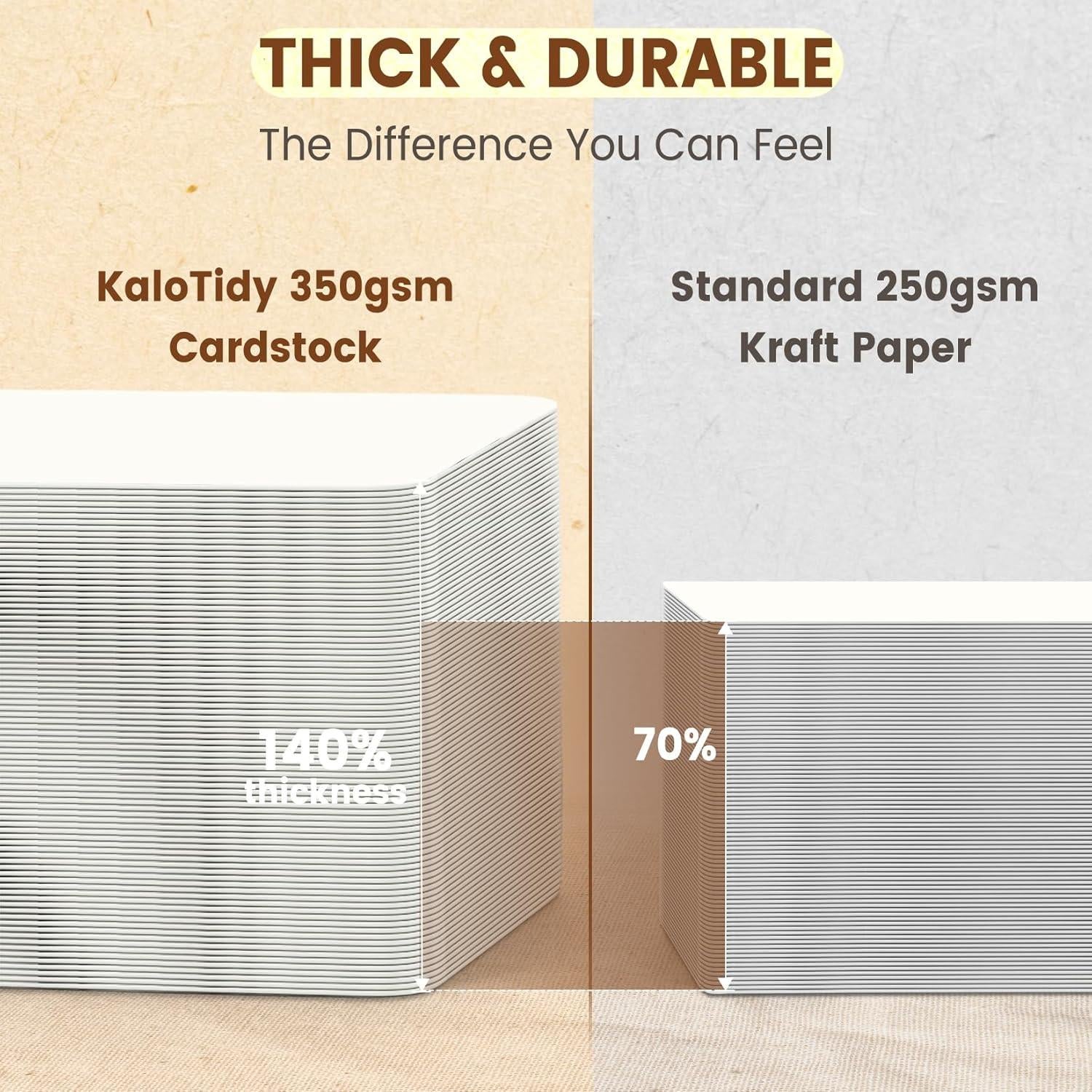 Kit de 75 Marcadores en Blanco KaloTidy con Borlas Coloridas