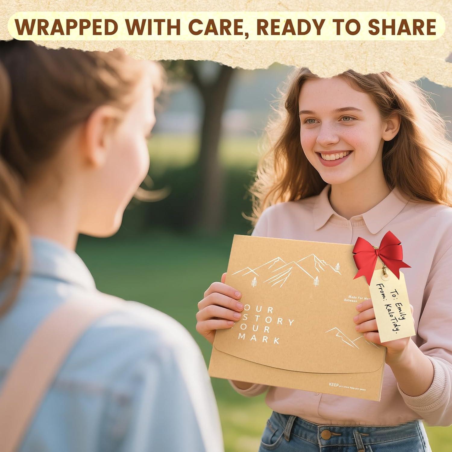 Kit de 75 Marcadores en Blanco KaloTidy con Borlas Coloridas