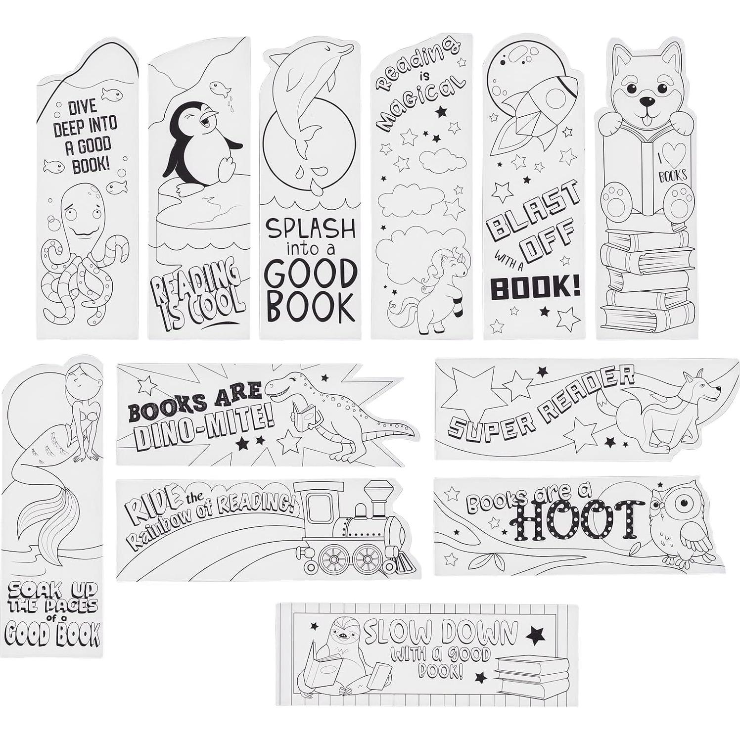 Marcadores DIY Juvale 24-Pack para Colorear Niños 15.24x5.08cm