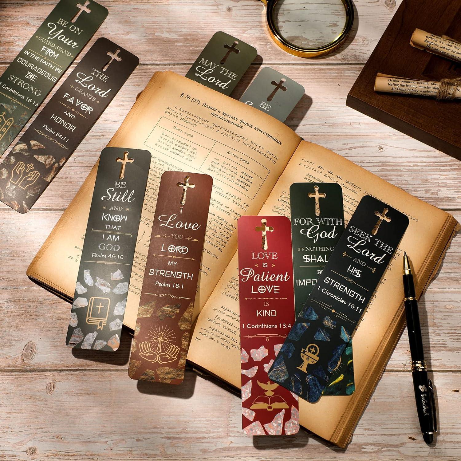 Marcadores de Versículos Bíblicos Epakh - 120 Piezas Estilo Mármol