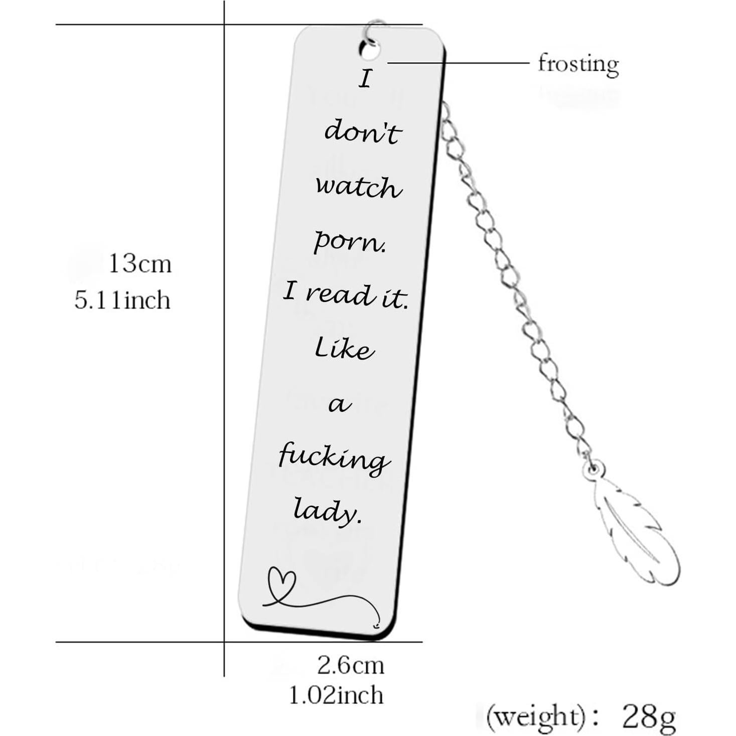Marcador de Acero Inoxidable Teniinet 13cm con Grabado Divertido