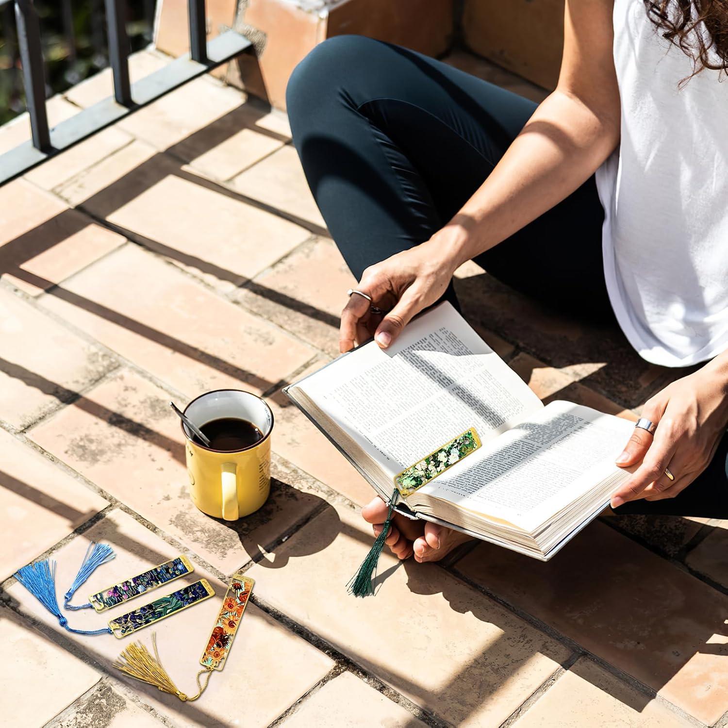 Set de 4 Marcadores de Metal Dorados Draupnir con Borla