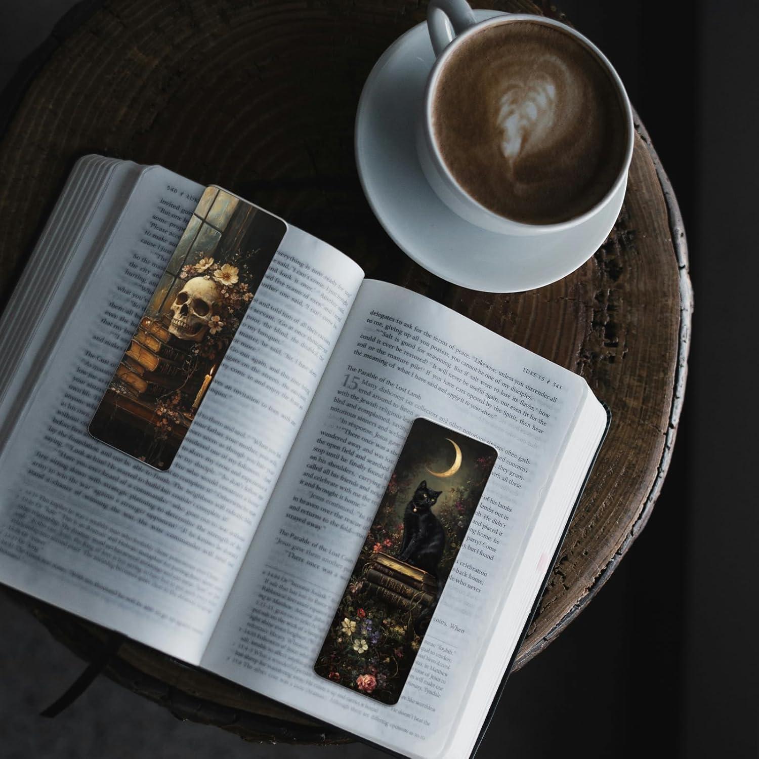 Marcadores de Libros Góticos AFRITEE - 20 Pcs Vintage 14.99x5 cm