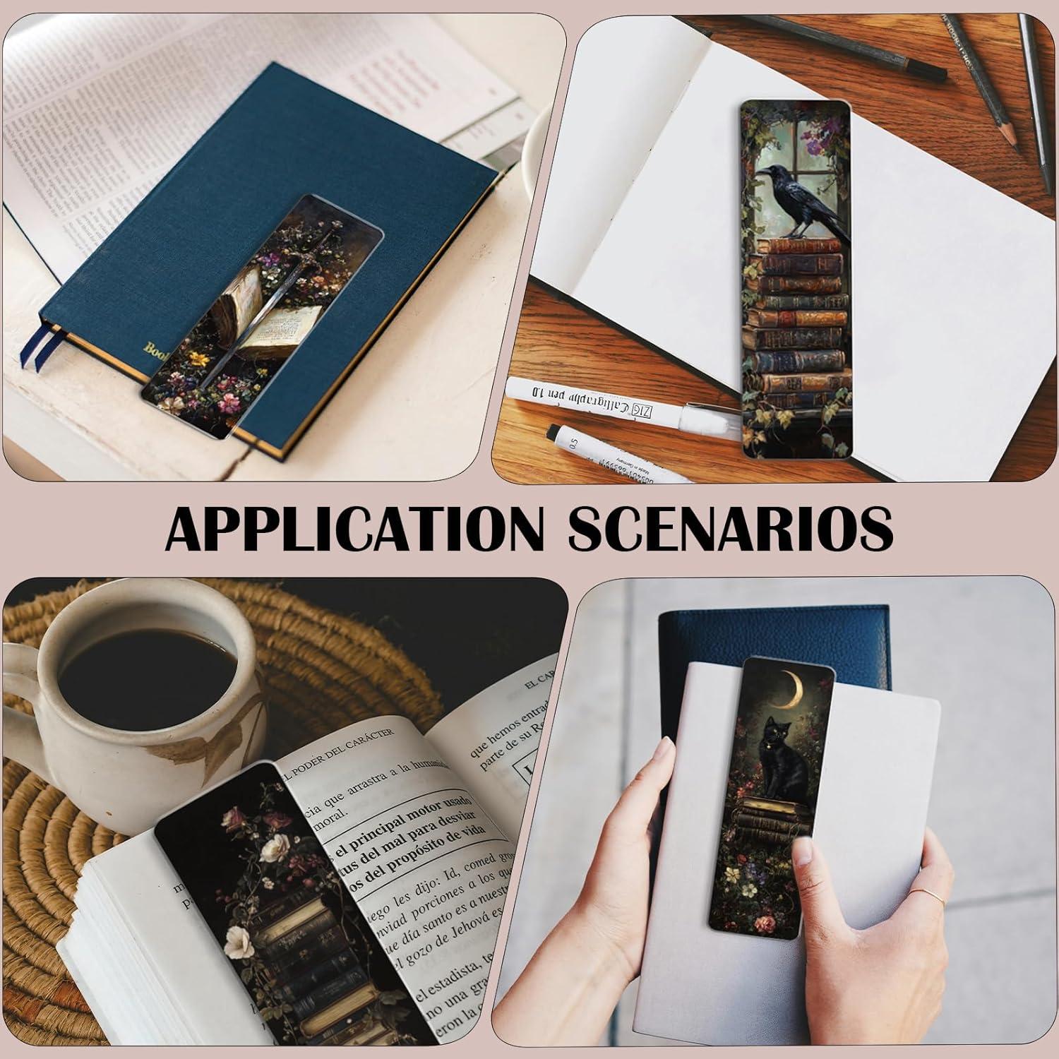 Marcadores de Libros Góticos AFRITEE - 20 Pcs Vintage 14.99x5 cm