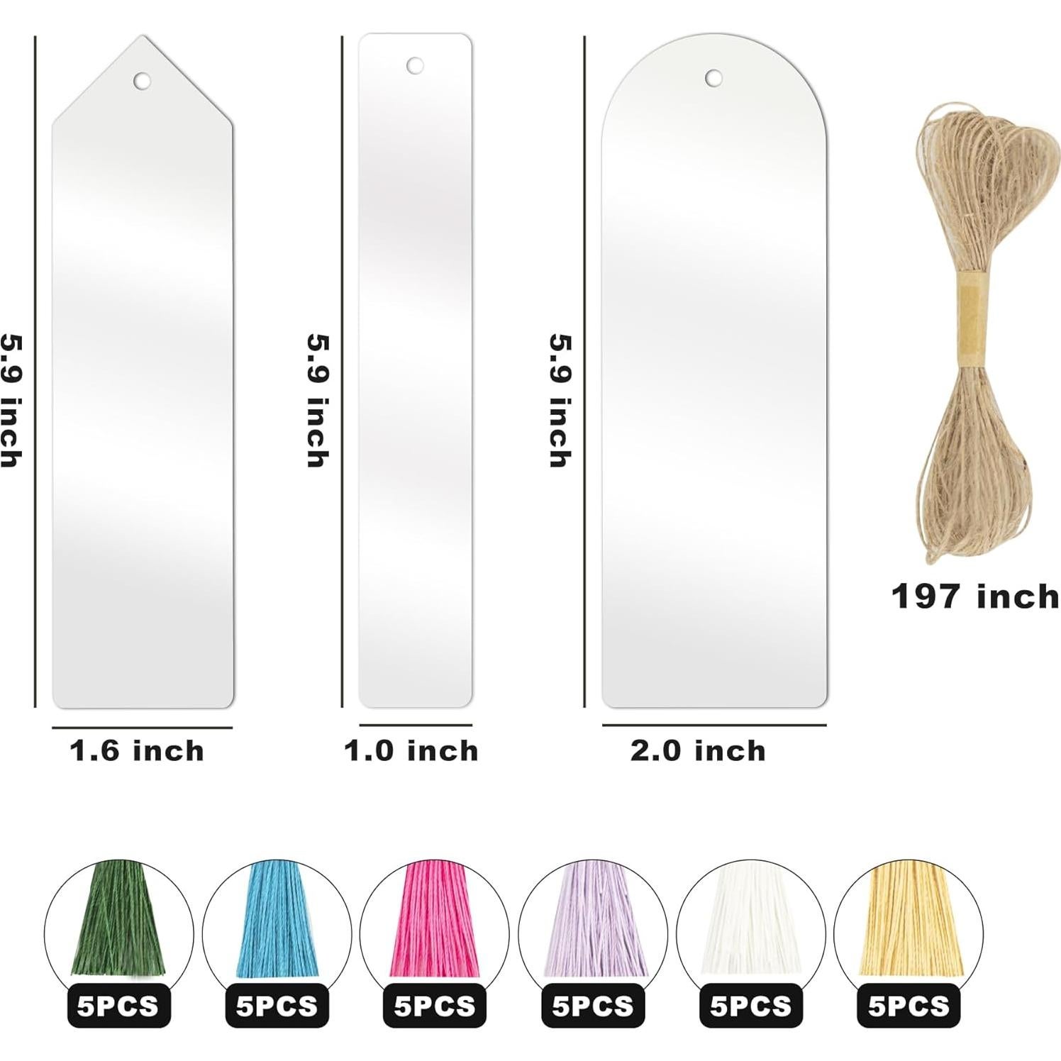 Marcadores de Acrílico Transparentes RAHATA 61P 3 Formas Manualidades