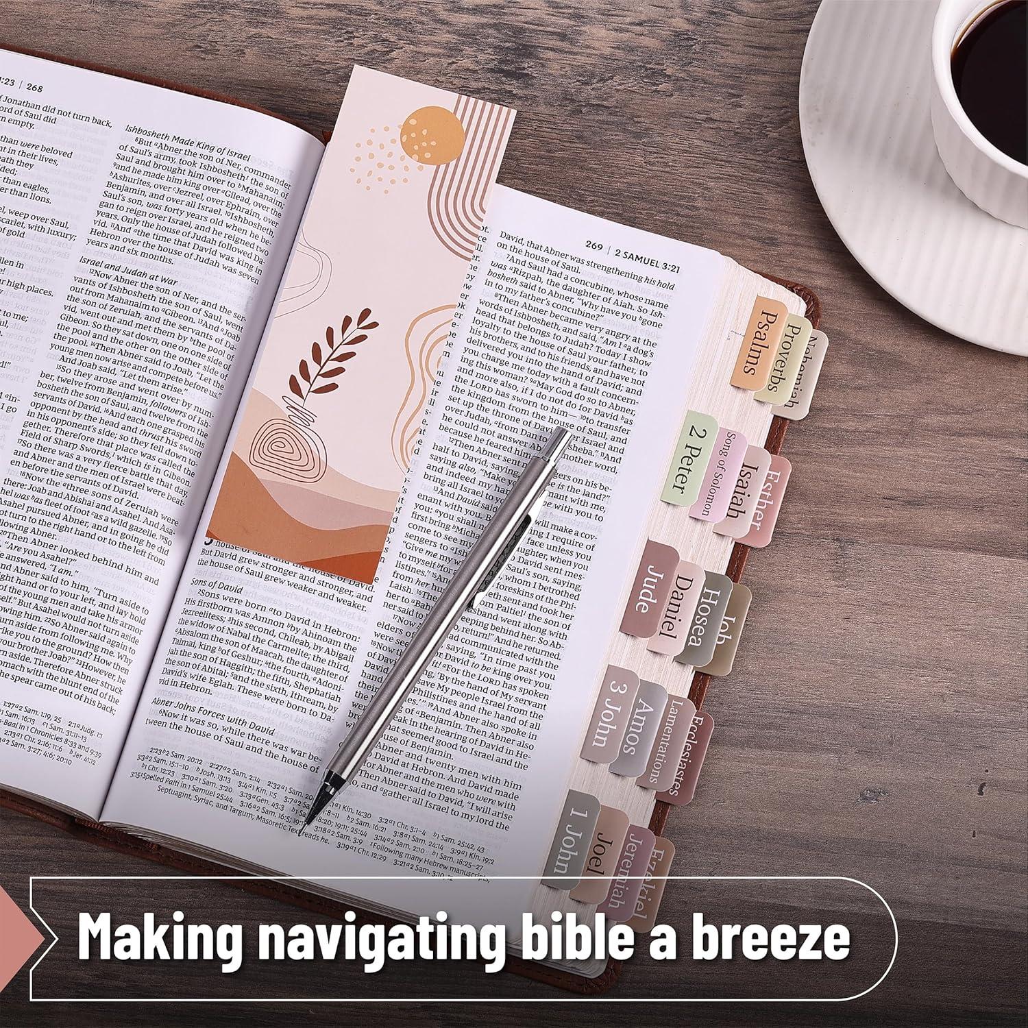 Etiquetas de Biblia Mr. Pen 75 Piezas Tema Boho con 2 Marcadores