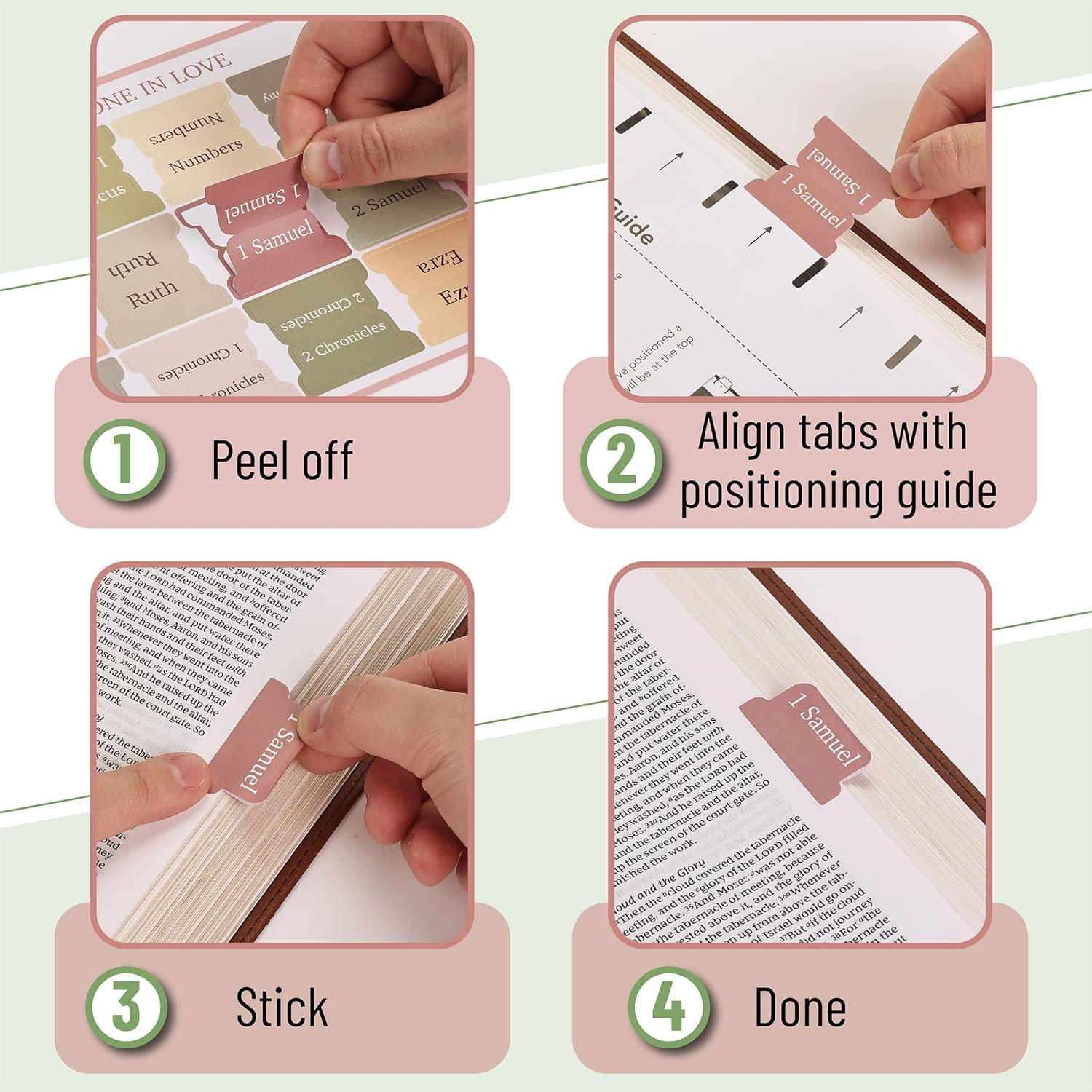 Etiquetas de Biblia Mr. Pen 75 Piezas Tema Boho con 2 Marcadores