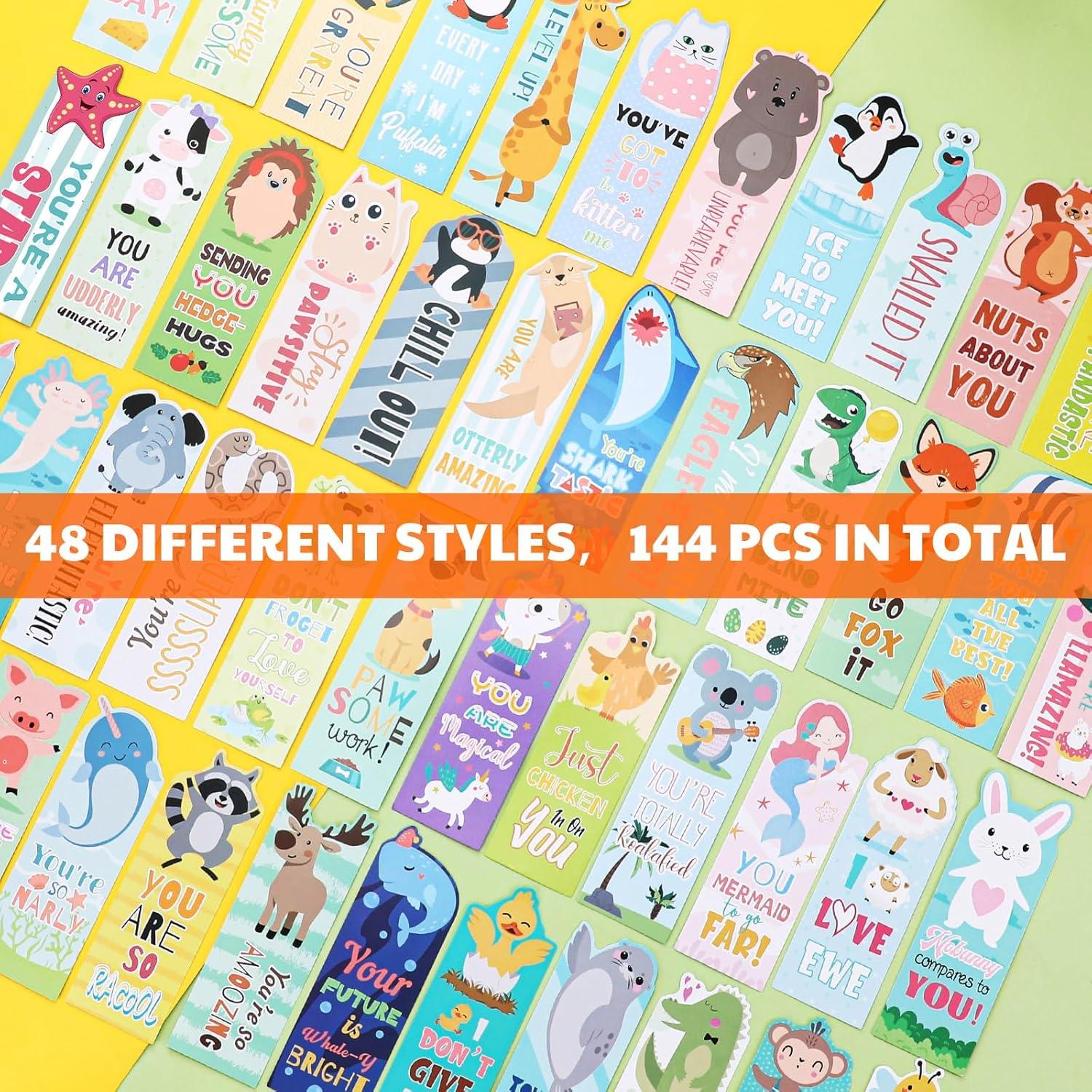 144 Marcadores de Página Animales Skyygemm 15.24x5.08cm