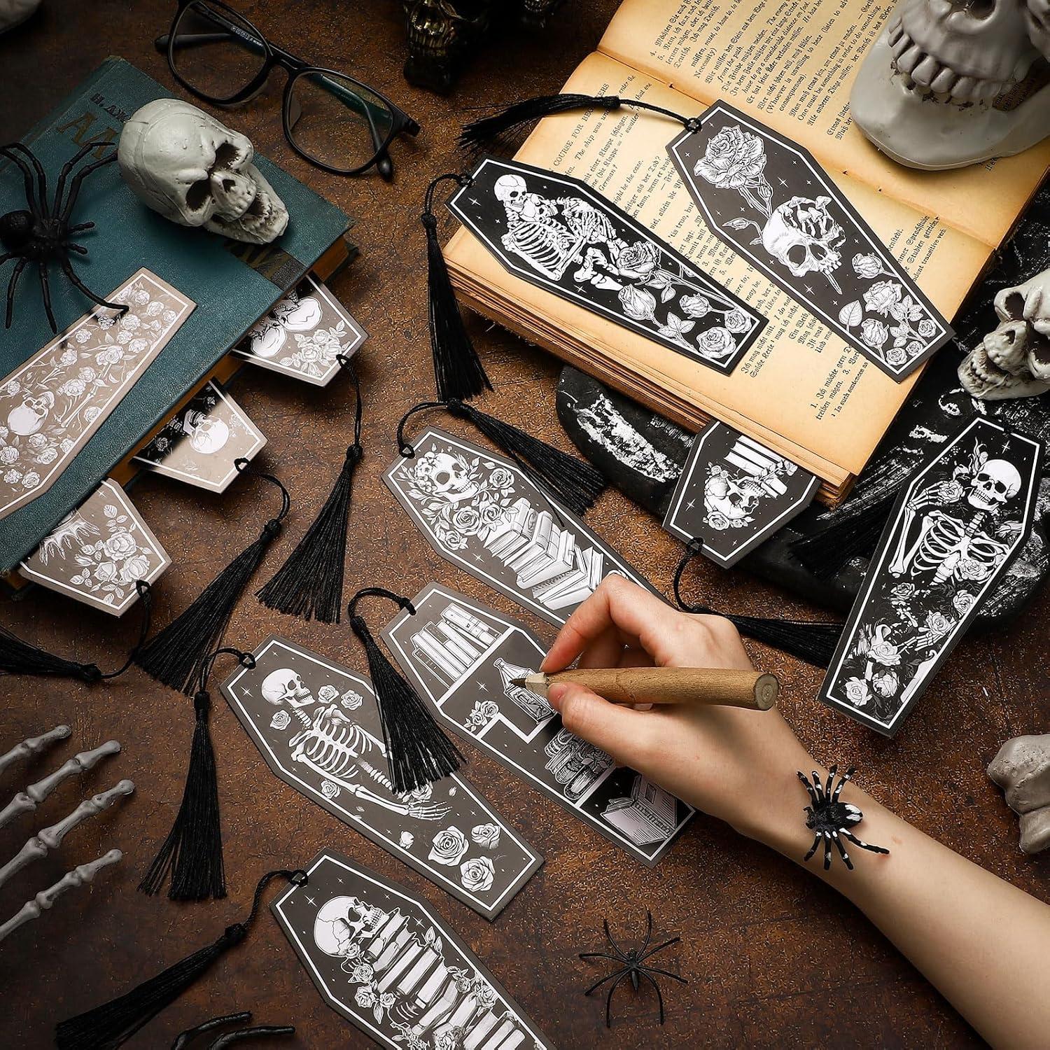 120 Marcadores de Libros Kolldenn Esqueleto Halloween 5.6x15 cm