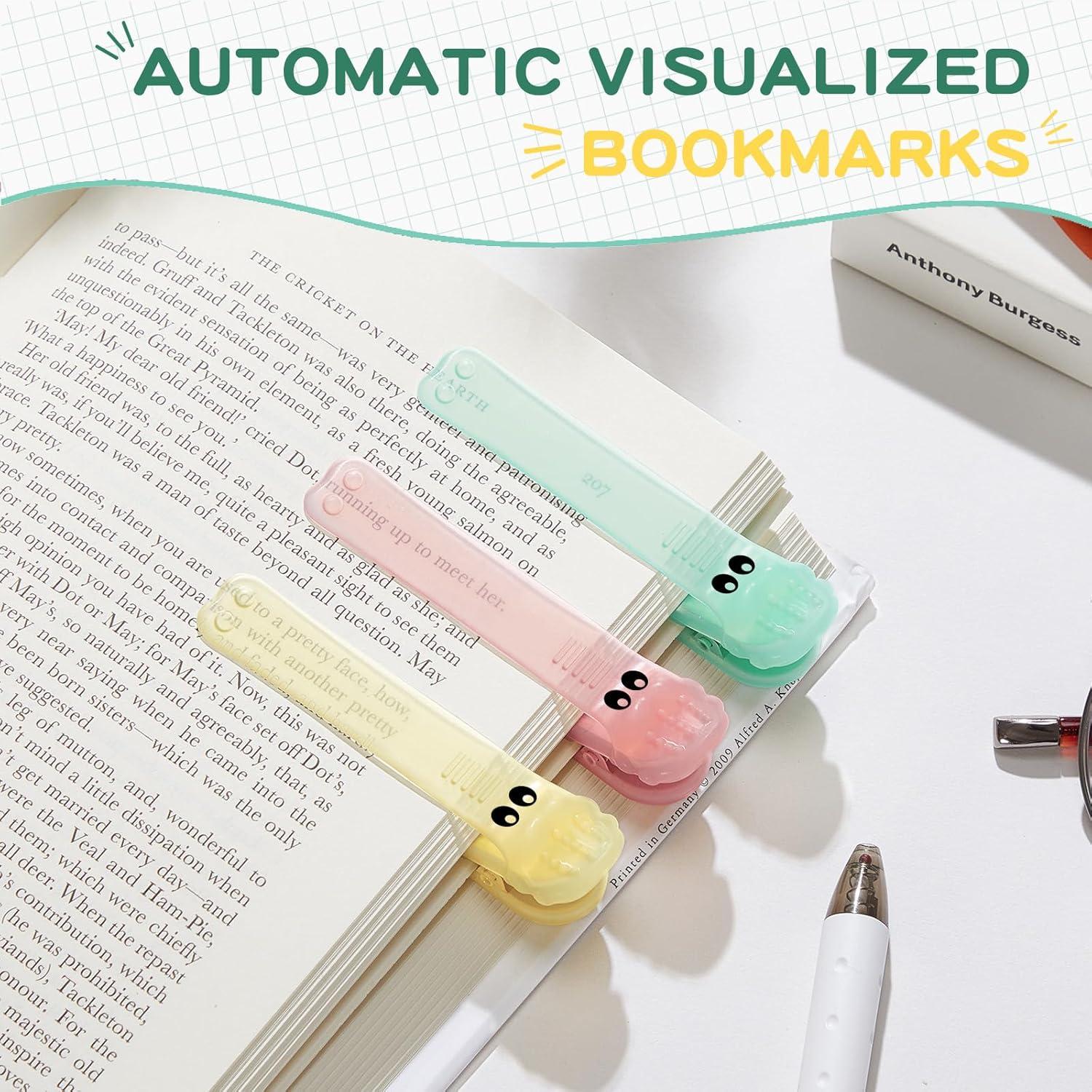 Marcadores de Libros Automáticos ZZWS - 3 Piezas Silicona