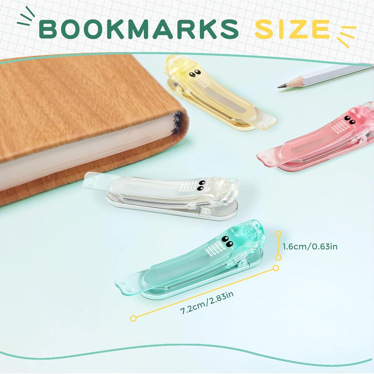 Marcadores de Libros Automáticos ZZWS - 3 Piezas Silicona