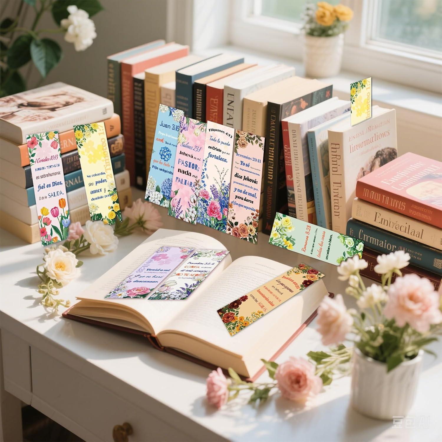 100 Marcadores de Versículos Bíblicos Zhirlyn - Doble Cara