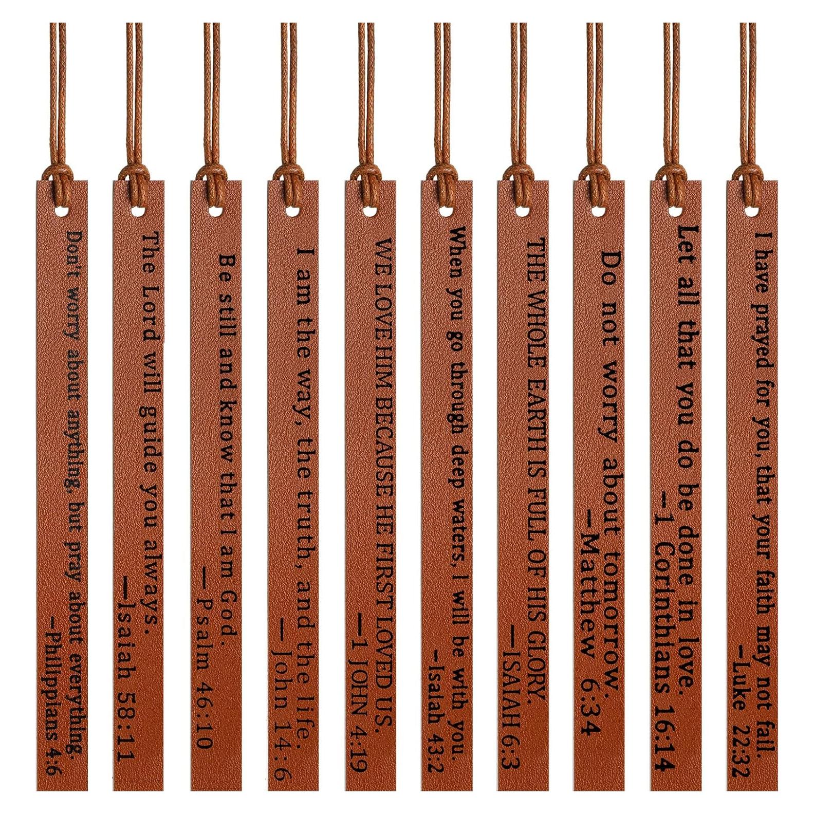 Marcadores de Piel Laumoi 10 Piezas Hechos a Mano Vintage