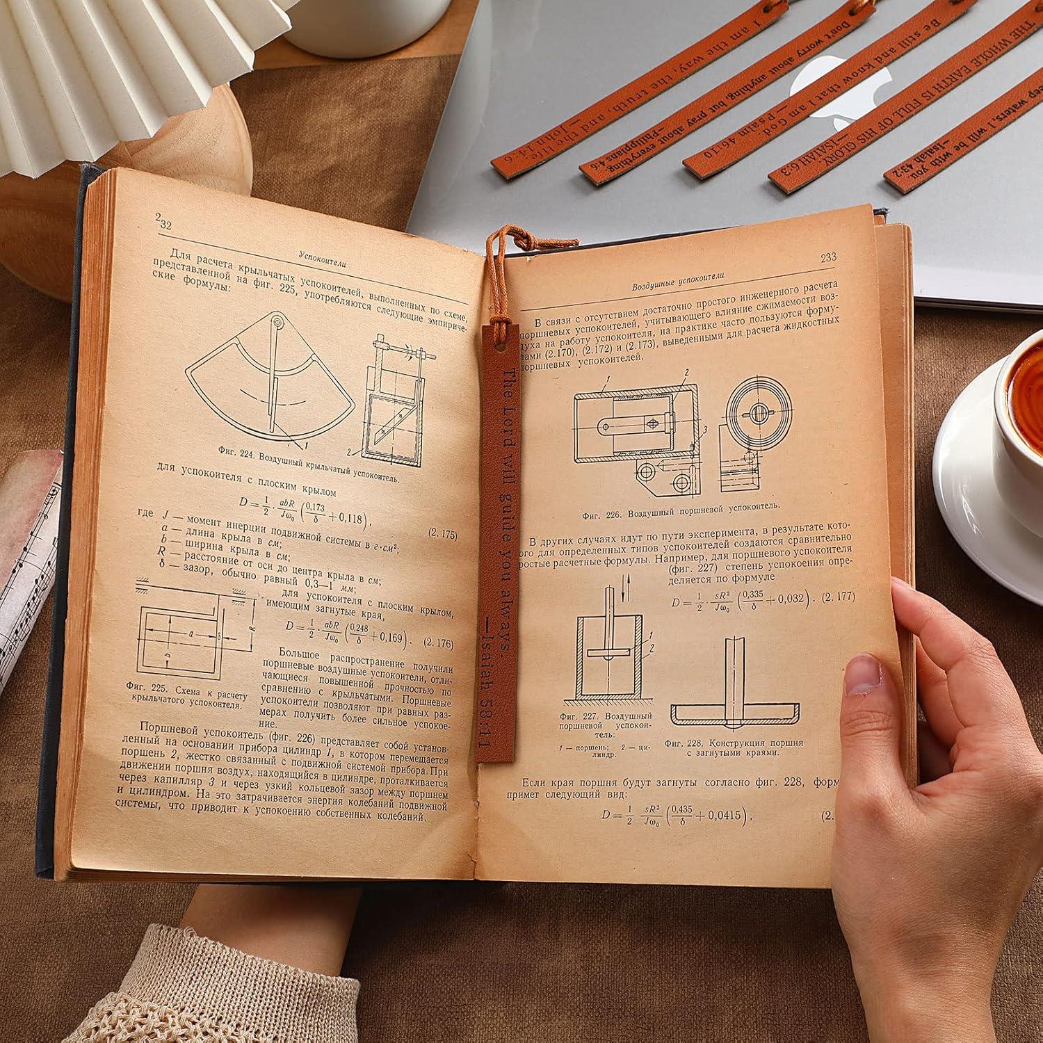 Marcadores de Piel Laumoi 10 Piezas Hechos a Mano Vintage