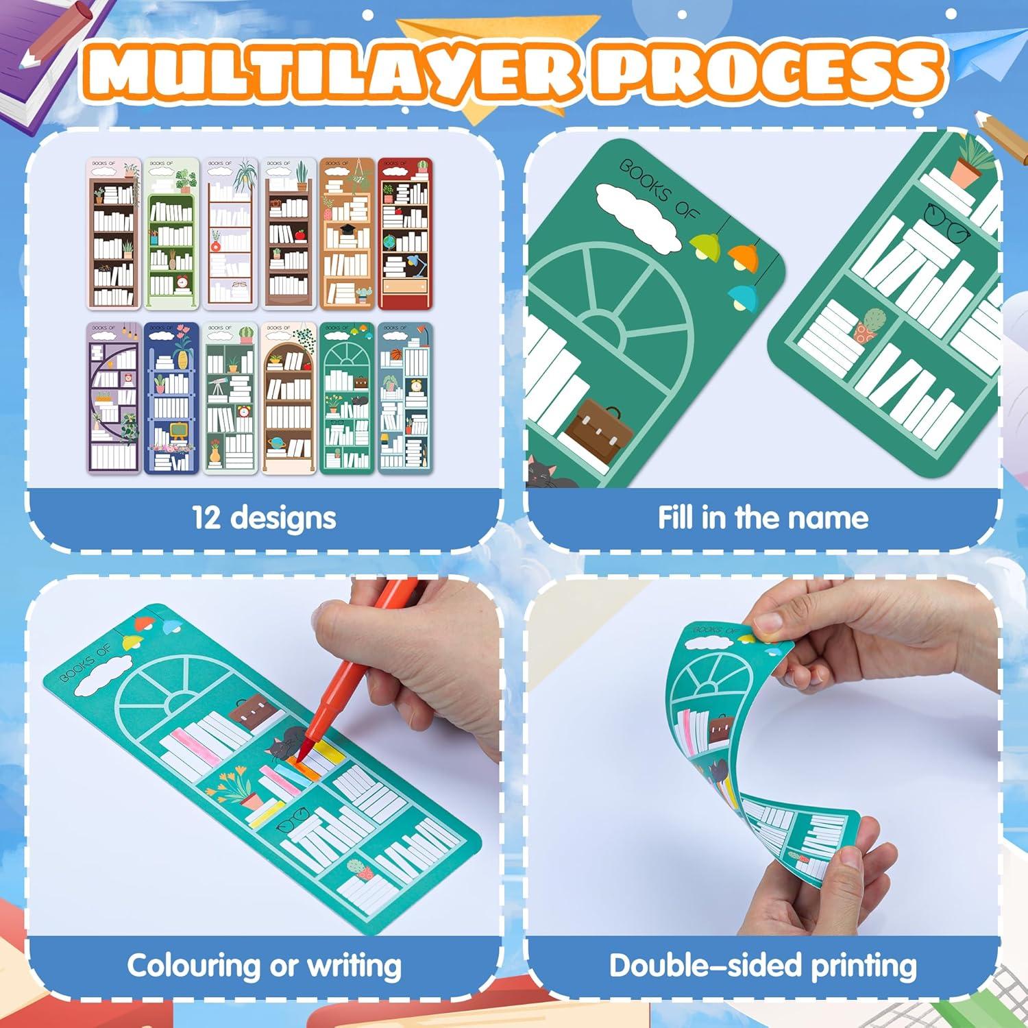 120 Marcadores de Libros Doble Cara Funseeya - Papel Premium