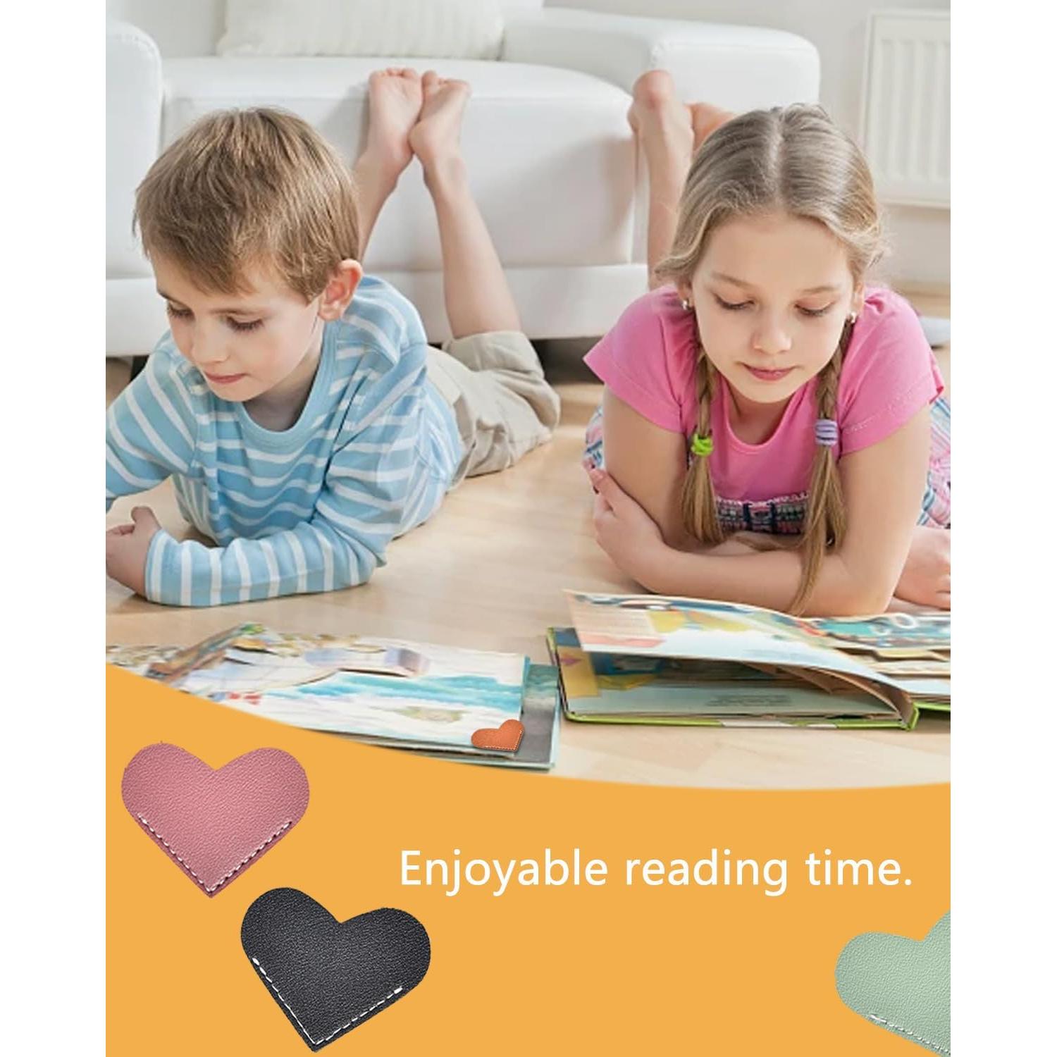 Marcadores de Corazón de Cuero Sintético Condige - 6 Pcs