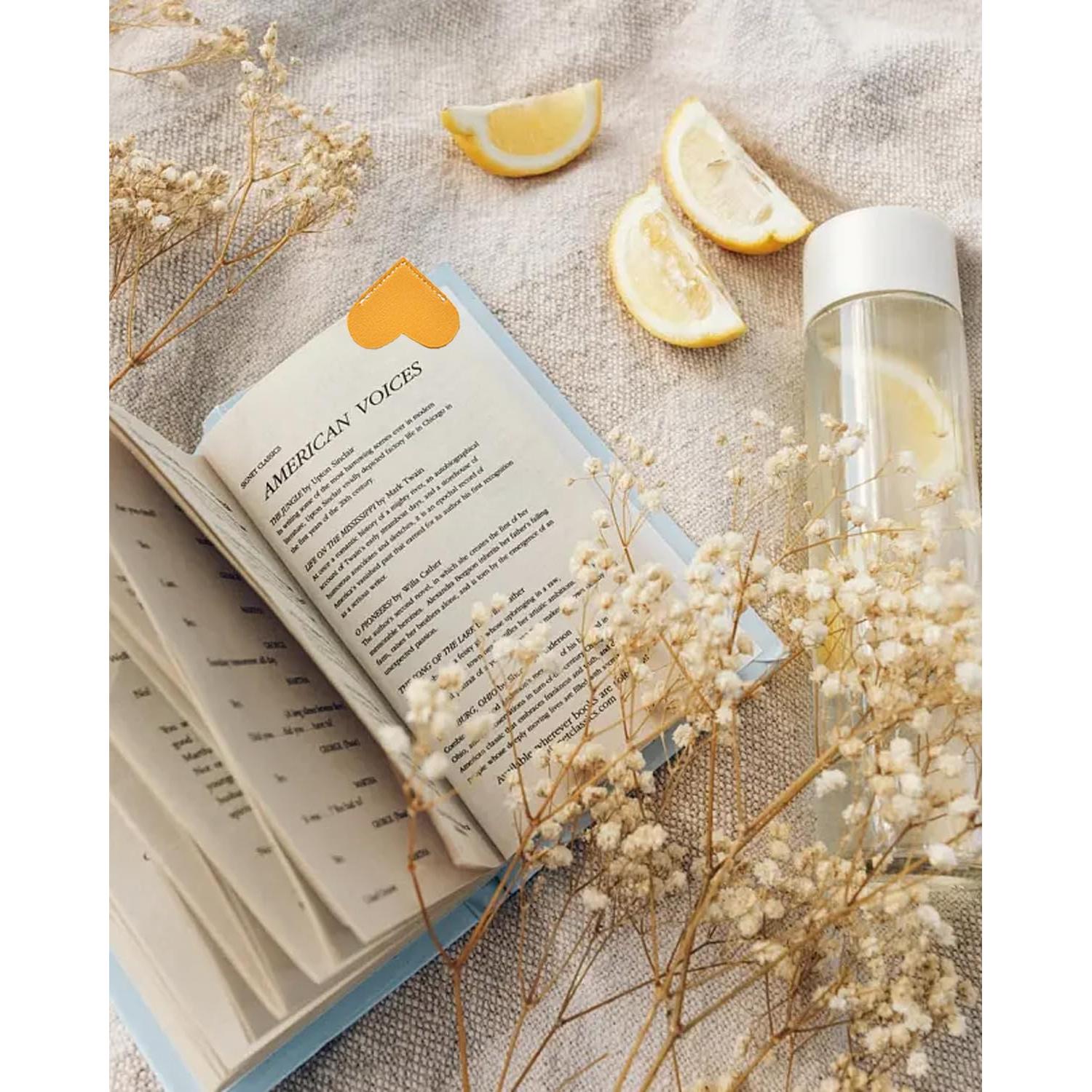 Marcadores de Corazón de Cuero Sintético Condige - 6 Pcs