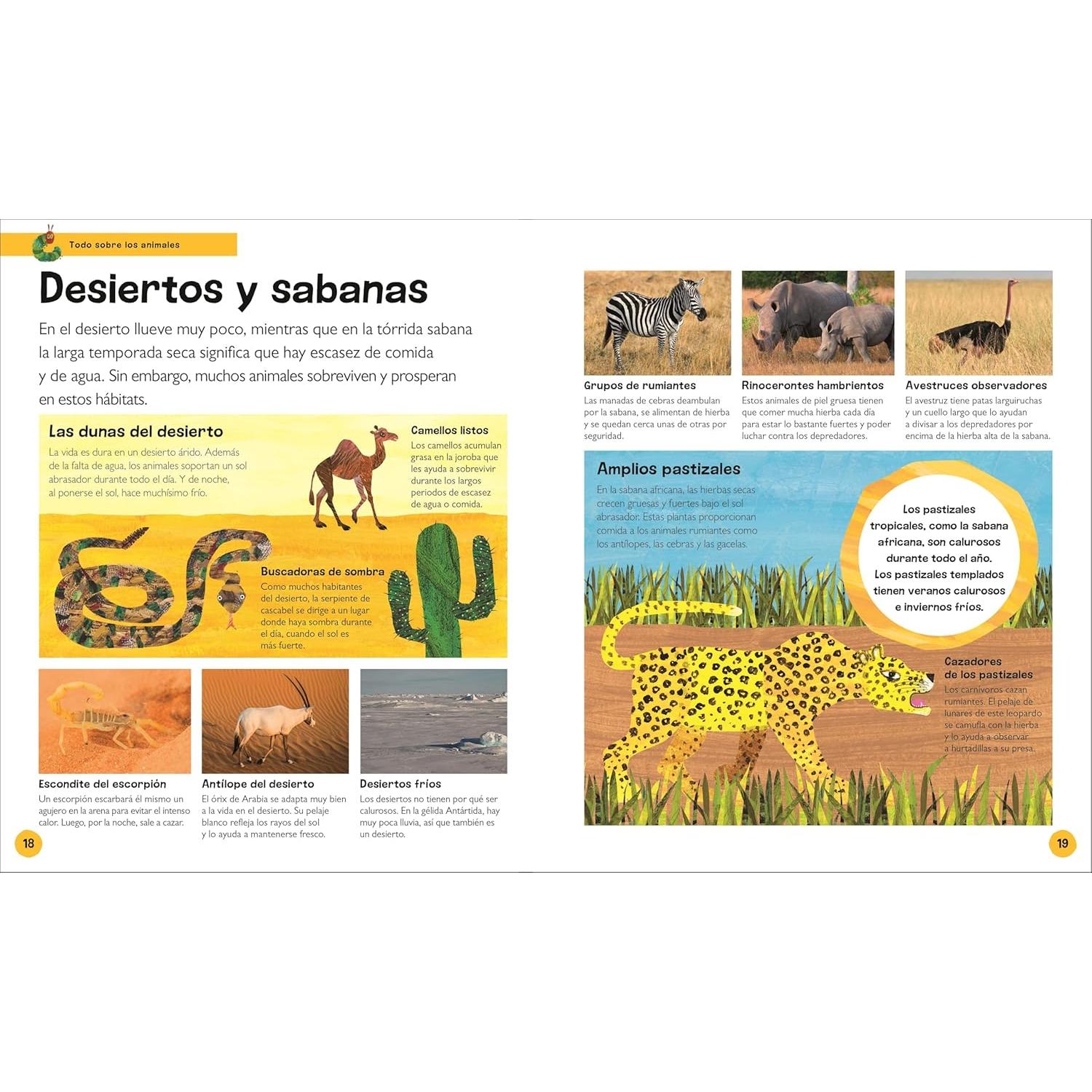 La oruga muy hambrienta Mi primera enciclopedia de animales (The Very Hungry Caterpillar's Very First Animal Encyclopedia) (The Very Hungry Caterpillar Encyclopedias) (Spanish Edition)