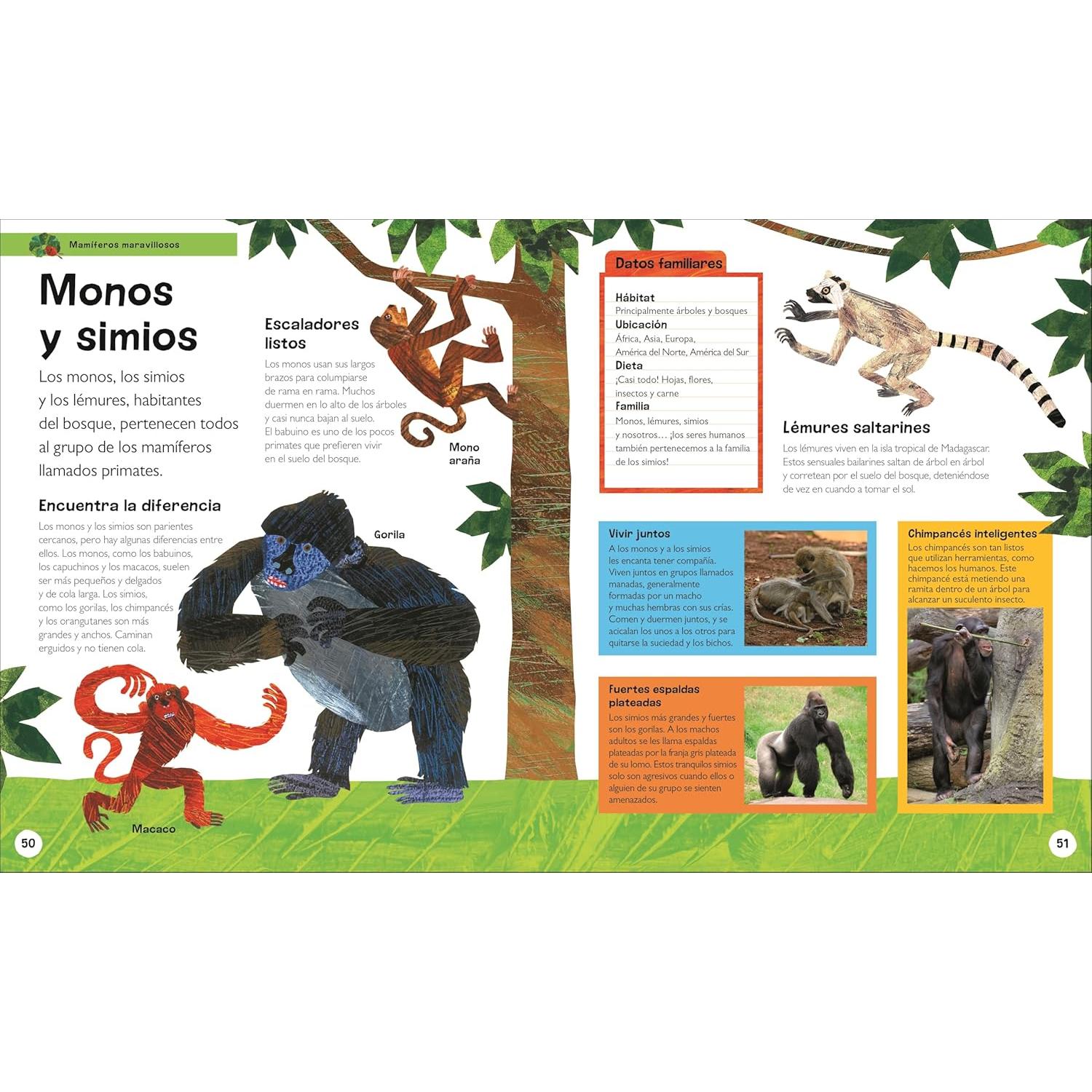 La oruga muy hambrienta Mi primera enciclopedia de animales (The Very Hungry Caterpillar's Very First Animal Encyclopedia) (The Very Hungry Caterpillar Encyclopedias) (Spanish Edition)