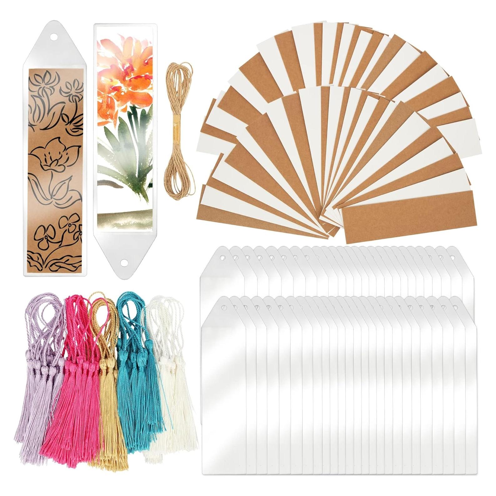 Tarjetas de Marcador SWATOM 100 PCS Papel Kraft DIY Etiquetas