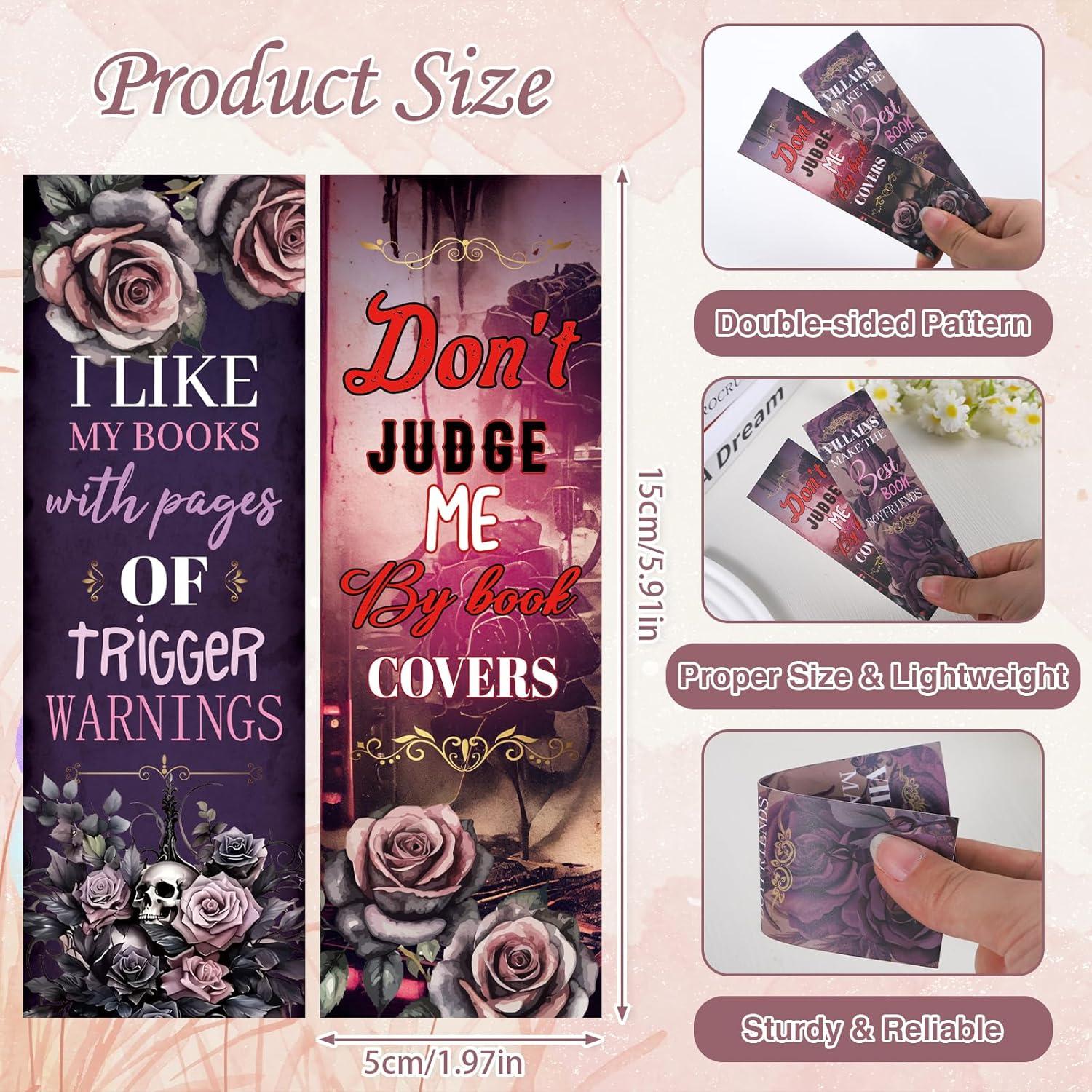 Set de 150 Marcadores de Romance Oscuro Wxiben - 12x4 cm