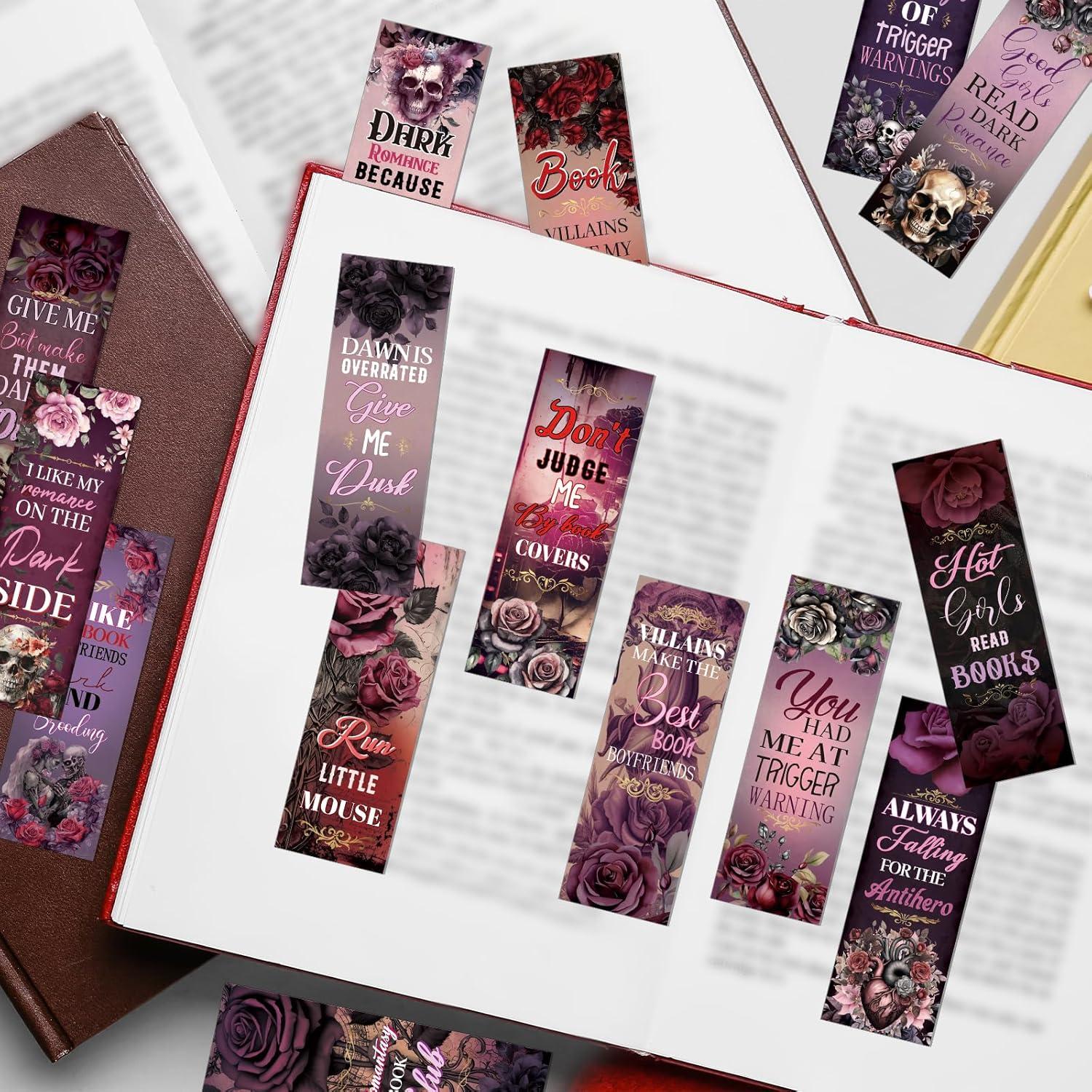 Set de 150 Marcadores de Romance Oscuro Wxiben - 12x4 cm