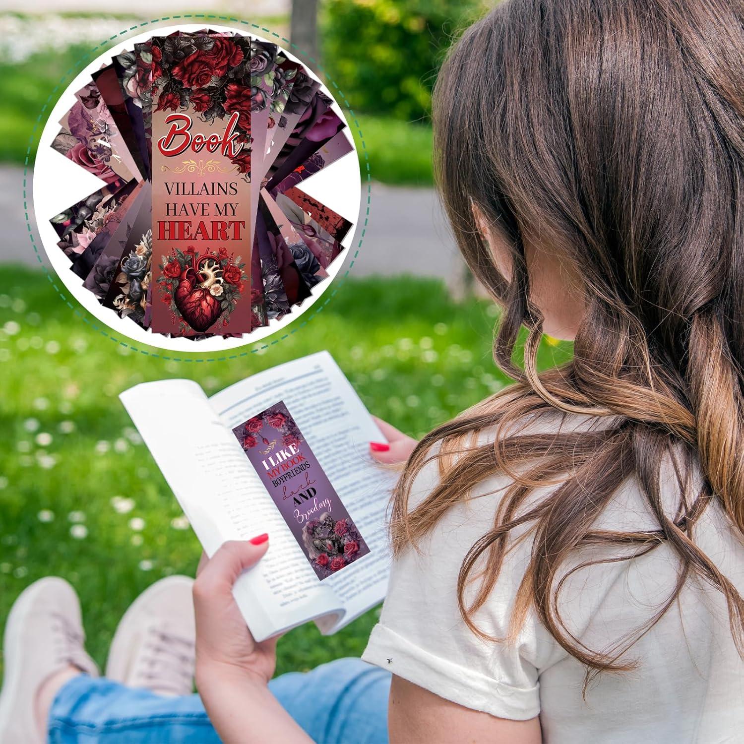 Set de 150 Marcadores de Romance Oscuro Wxiben - 12x4 cm