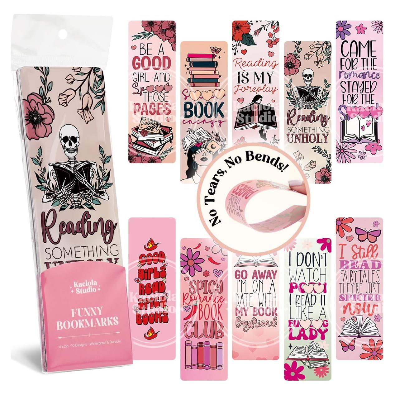Kaciola 10 Marcadores de Libros Picantes de PVC 15.5 cm