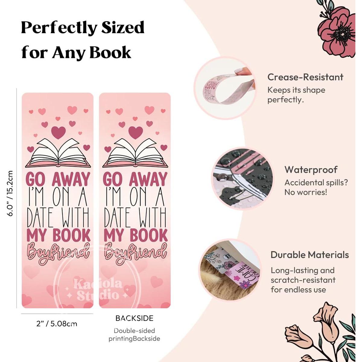 Kaciola 10 Marcadores de Libros Picantes de PVC 15.5 cm