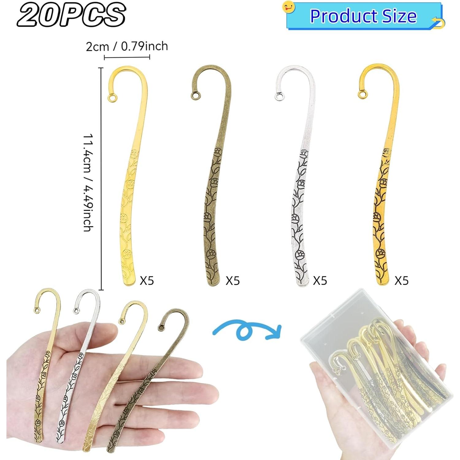 Paquete de 20 Marcadores de Metal YFXJC Vintage 11.4 cm