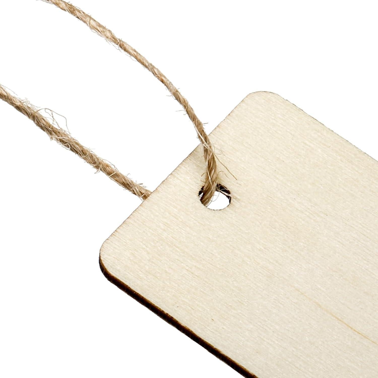 150 Marcadores de Madera en Blanco Cididu para DIY 11.9x3.3cm