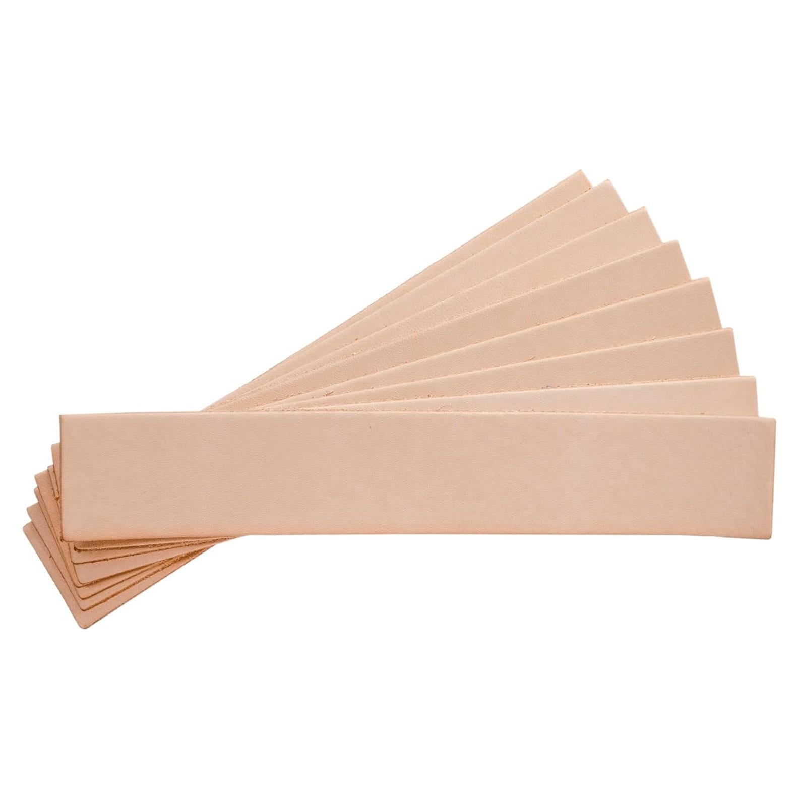 Marcadores de Cuero Realeather C0138-08 Natural Paquete de 8