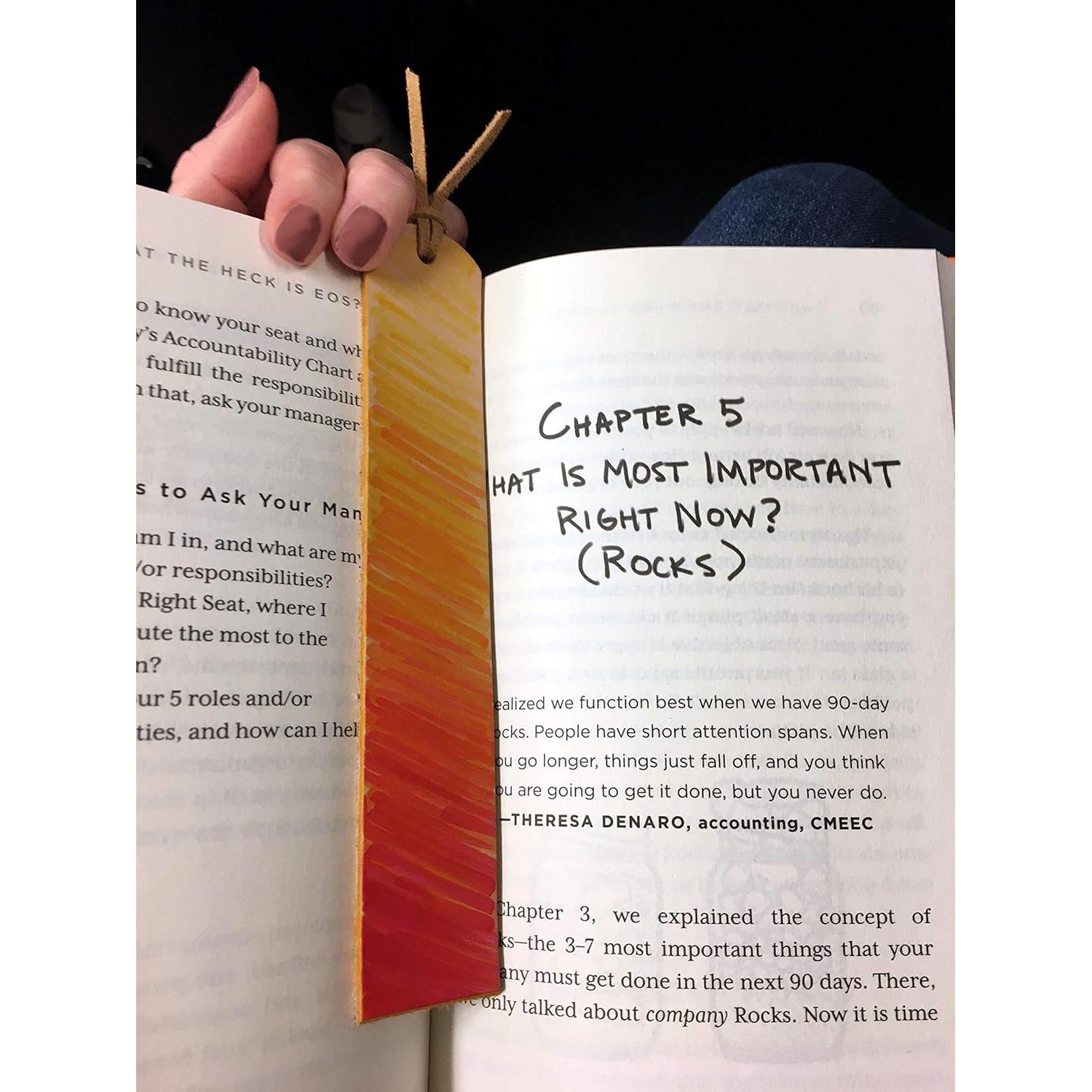 Marcadores de Cuero Realeather C0138-08 Natural Paquete de 8