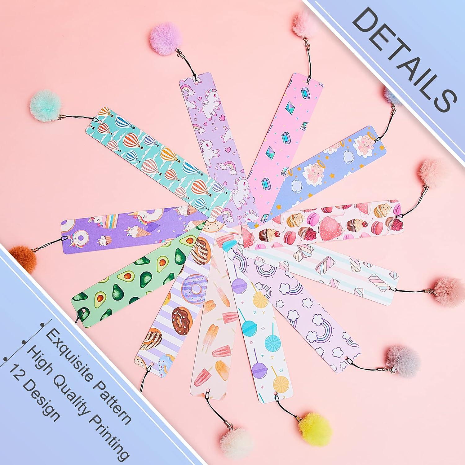 Marcadores Coloridos Outus con Pompones - 12 Pcs Lindo