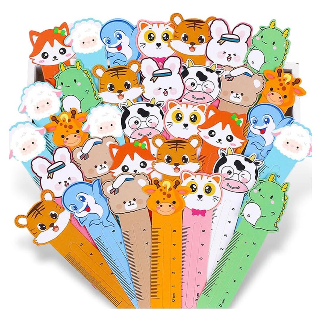 200 Marcadores de Libros de Animales Kawaii Jlonex