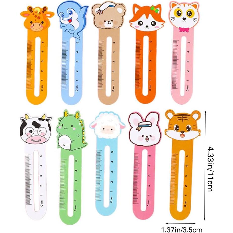 200 Marcadores de Libros de Animales Kawaii Jlonex