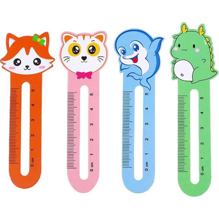 200 Marcadores de Libros de Animales Kawaii Jlonex