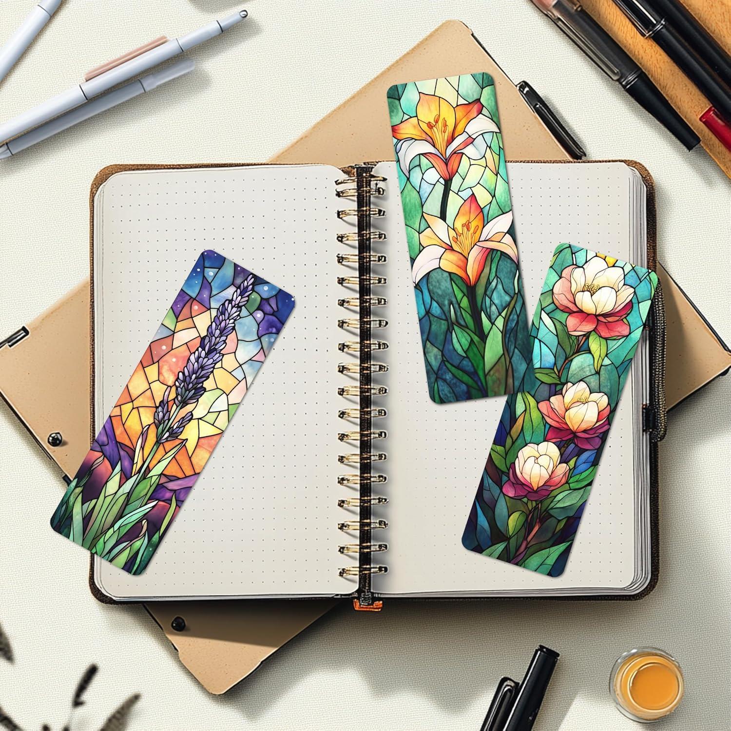 Marcadores de Arte en Vidrio Templado TwoDays - 10 Piezas Florales