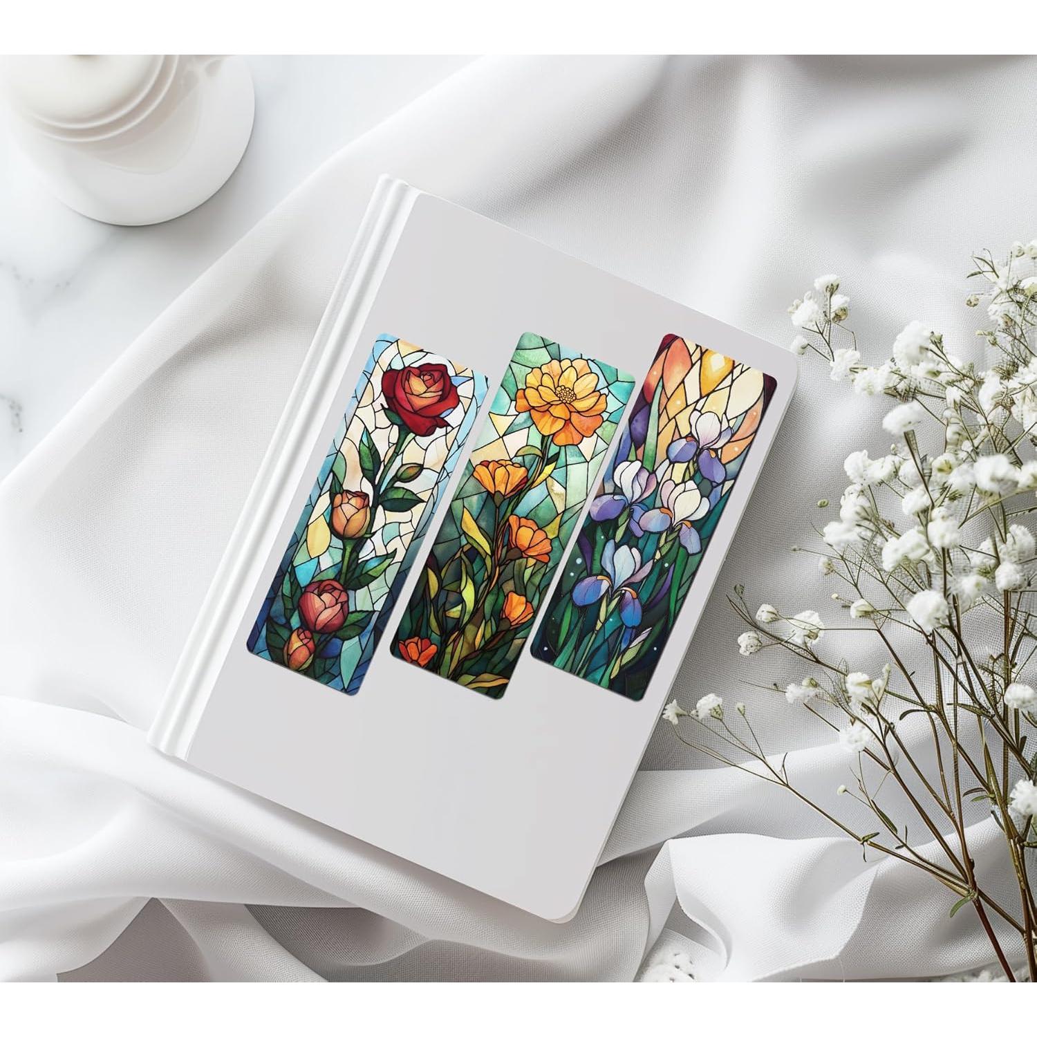 Marcadores de Arte en Vidrio Templado TwoDays - 10 Piezas Florales