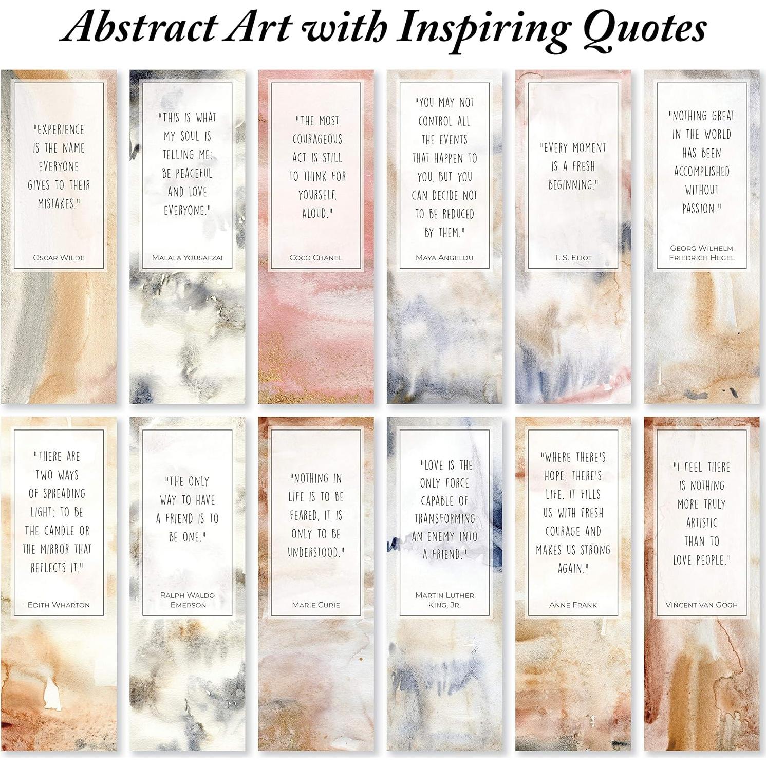 Marcadores Abstractos JBH Creations - 48 Citas Inspiradoras