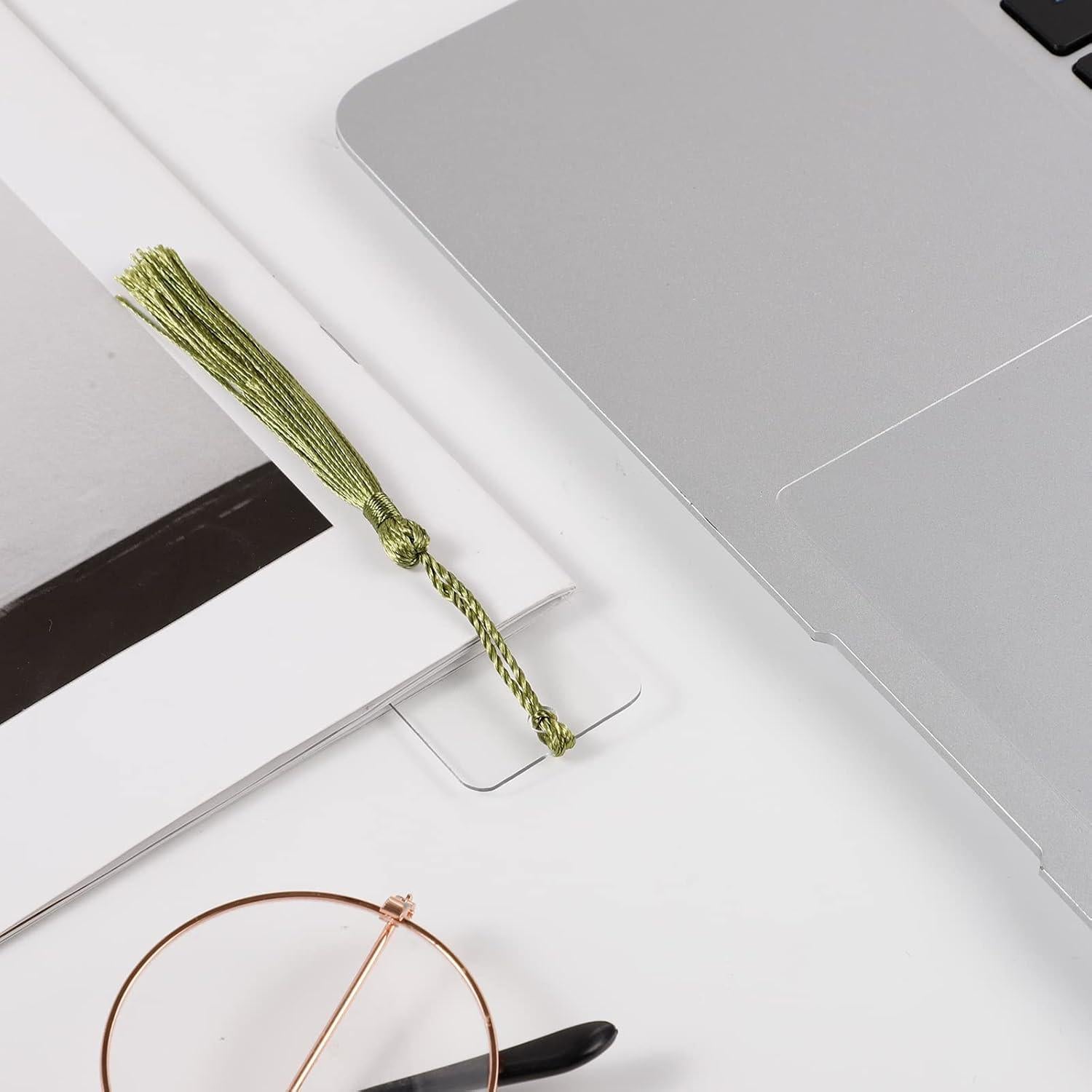 30 Marcadores Acrílicos Transparentes Prudiut + 30 Borlas Coloridas