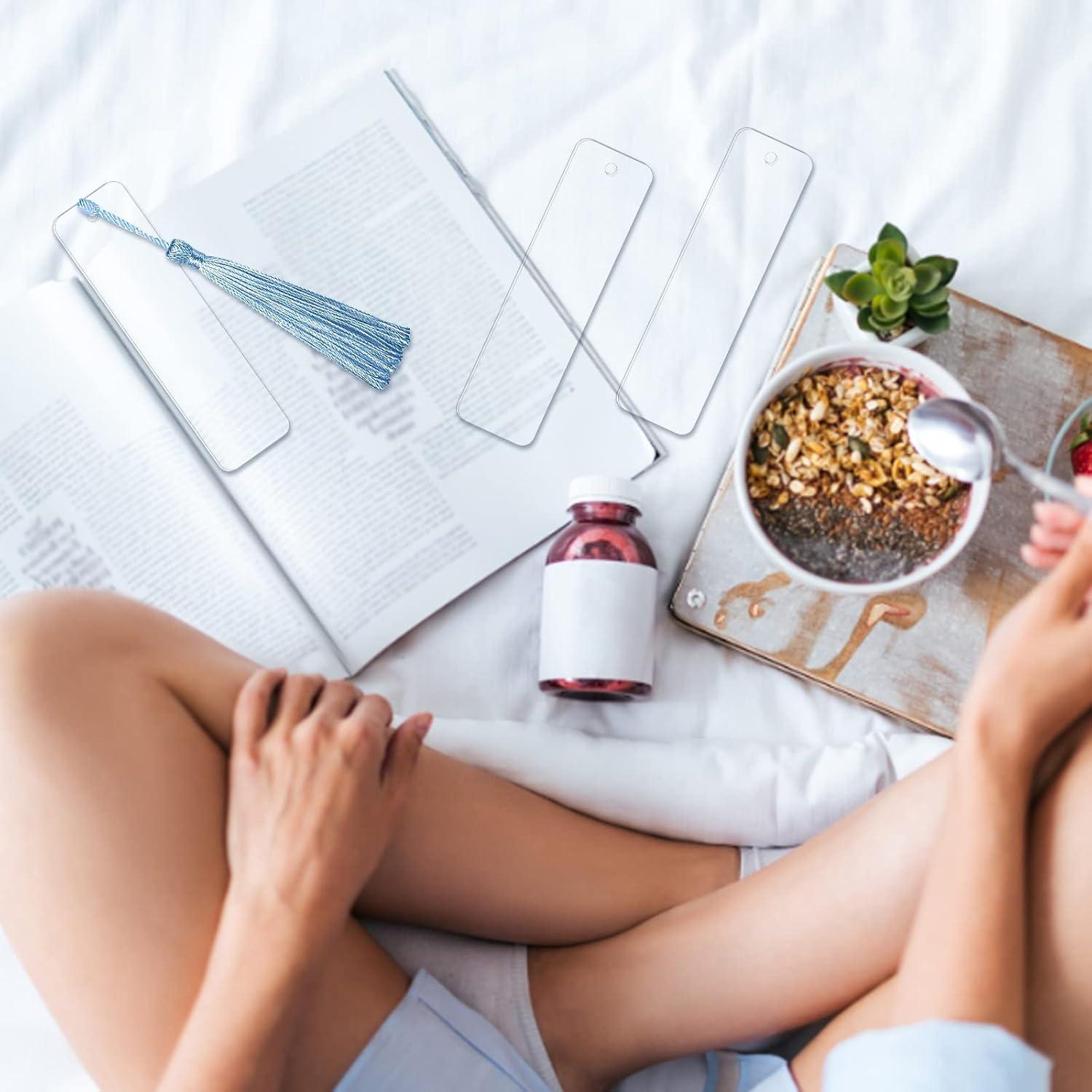 30 Marcadores Acrílicos Transparentes Prudiut + 30 Borlas Coloridas