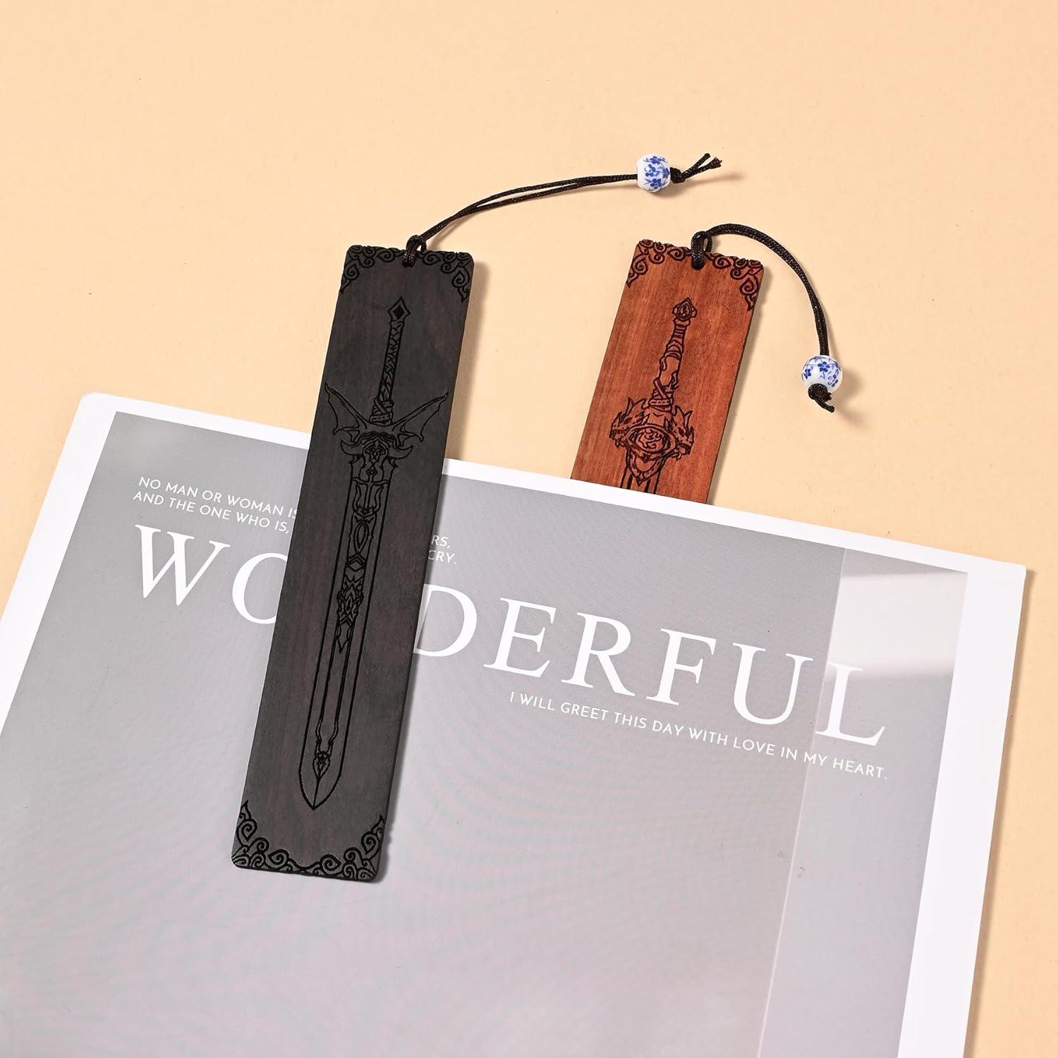 Marcadores de Espada ZQZYMXQ - Juego de 4 Unidades de Madera