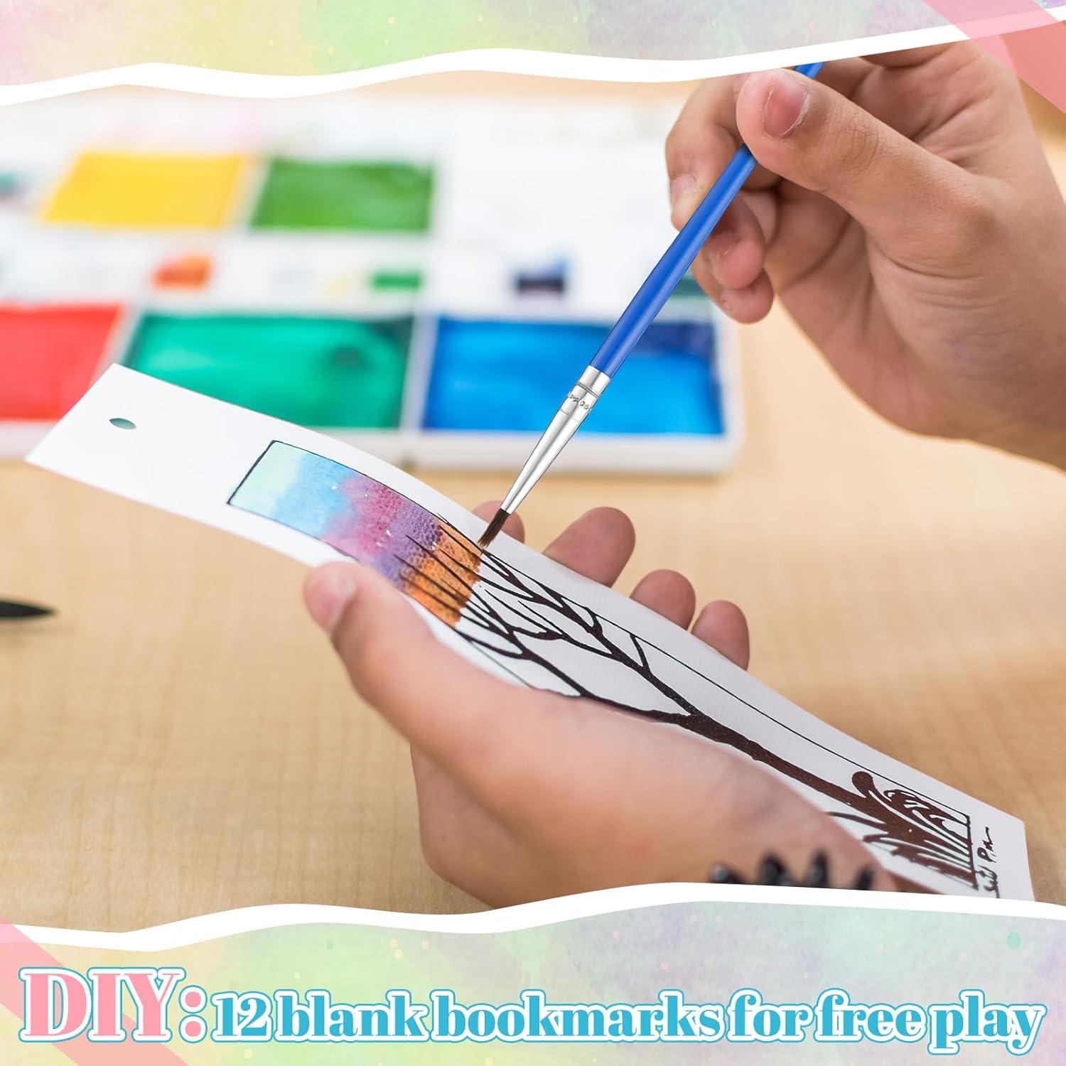 Marcadores de Acuarela Sinmoe 120 Pcs con Borlas Coloridas